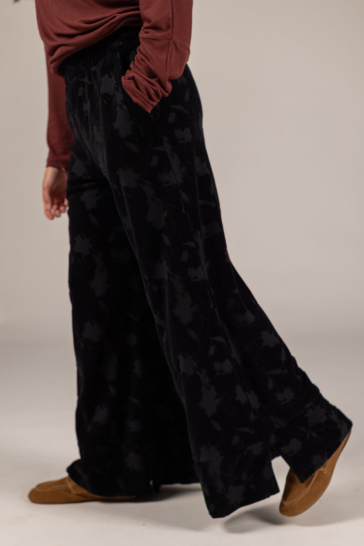 Trousers Sally Black Velvet