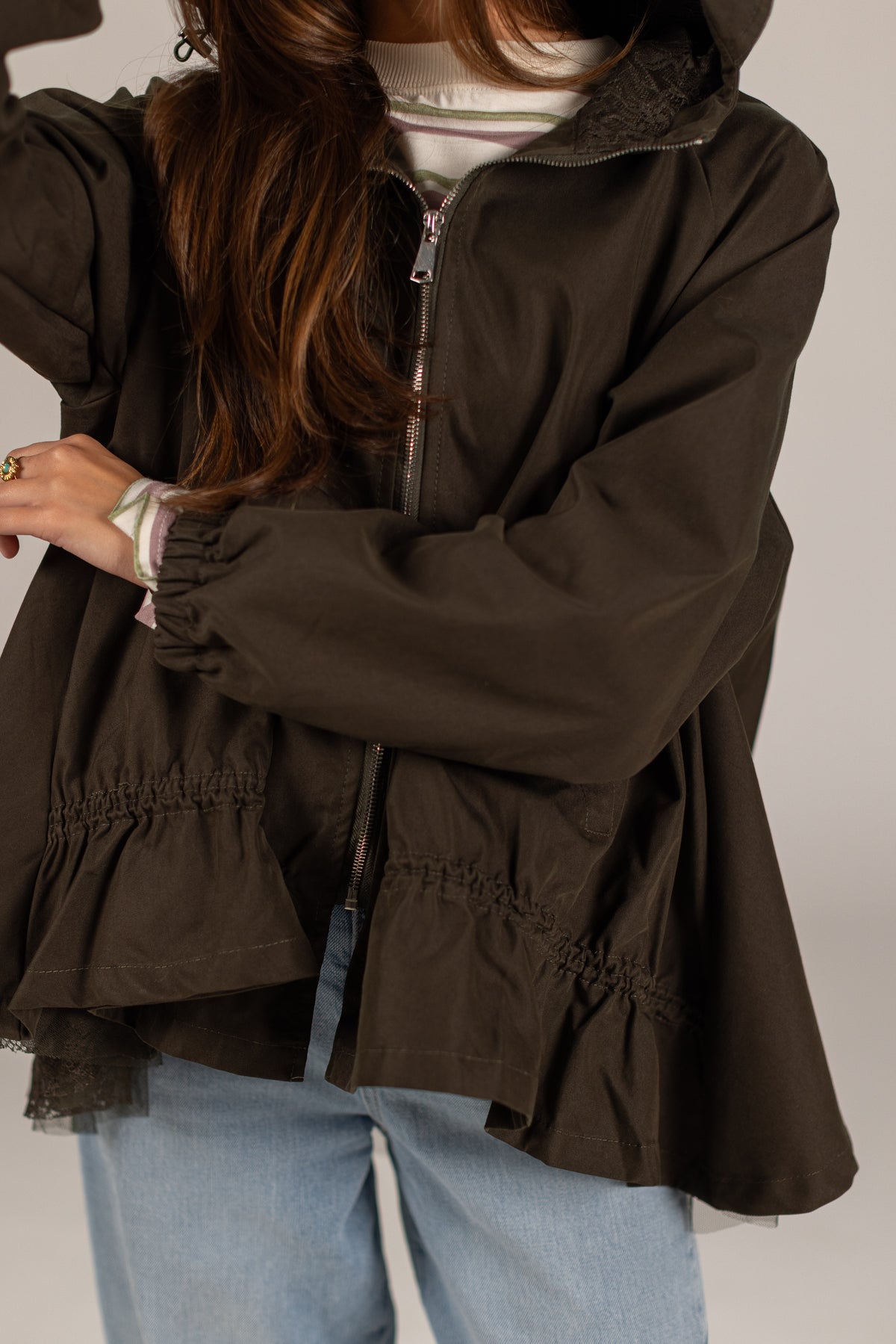 Jacket Willow Khaki Lace