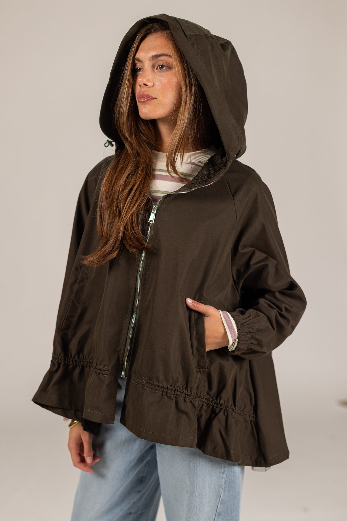 Jacket Willow Khaki Lace