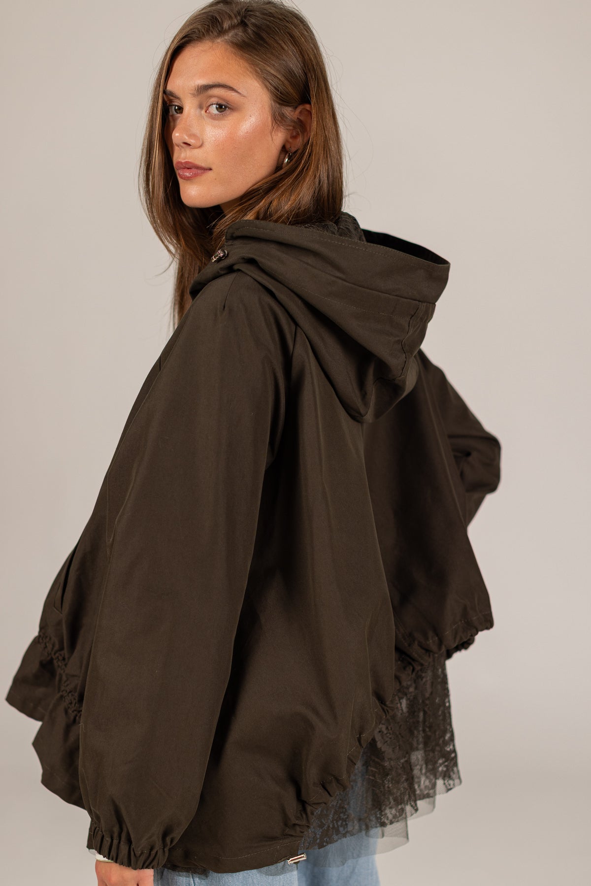 Jacket Willow Khaki Lace