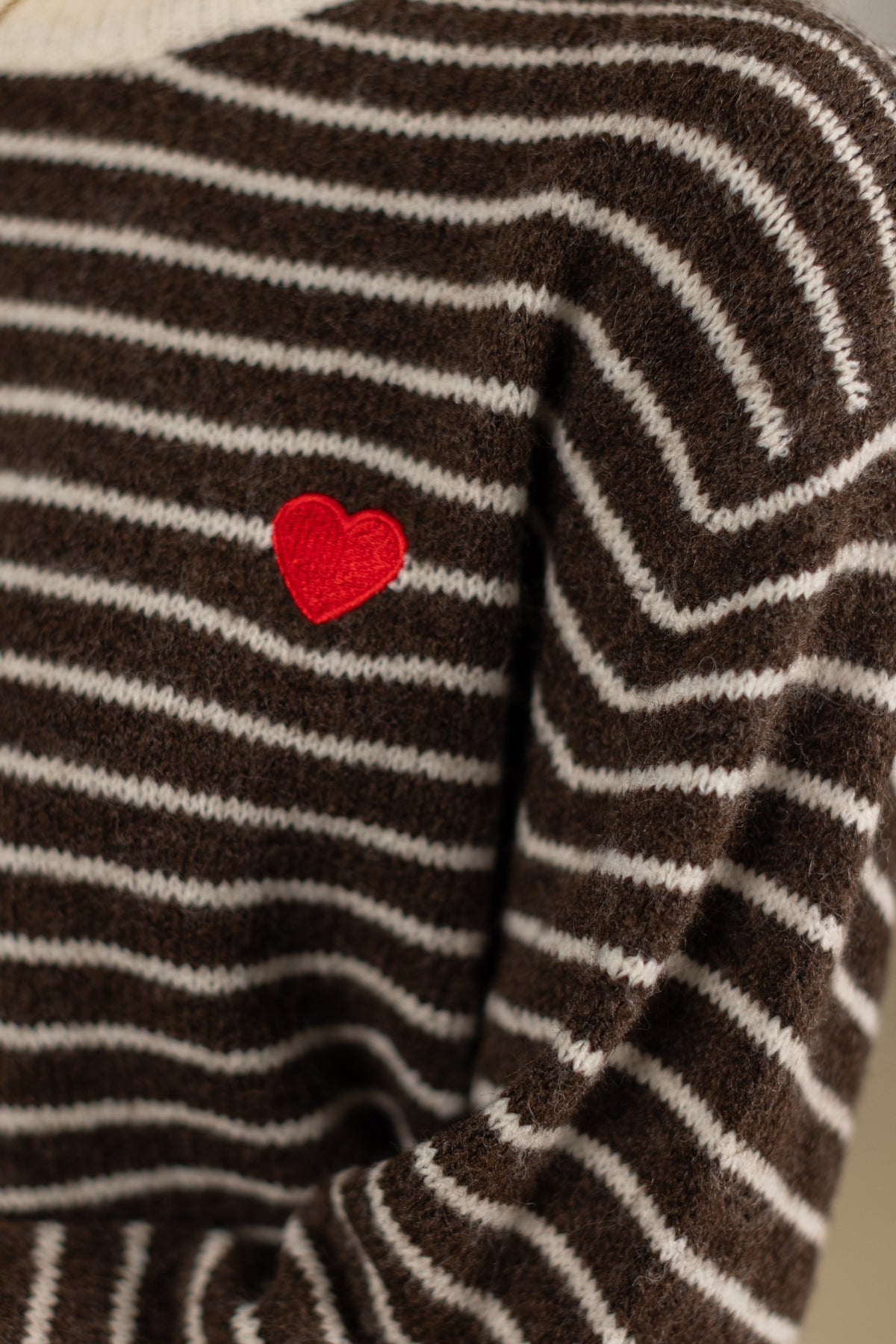 Knit Sweater Woldo Brown Stripes