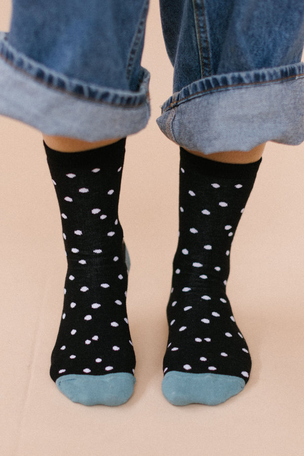 Socks Jace Black Polka Dot