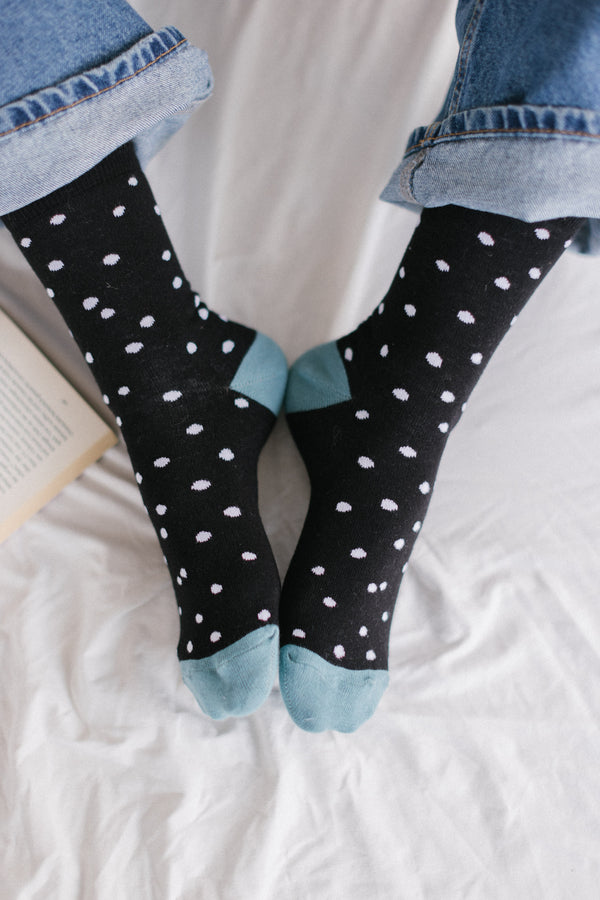 Socks Jace Black Polka Dot