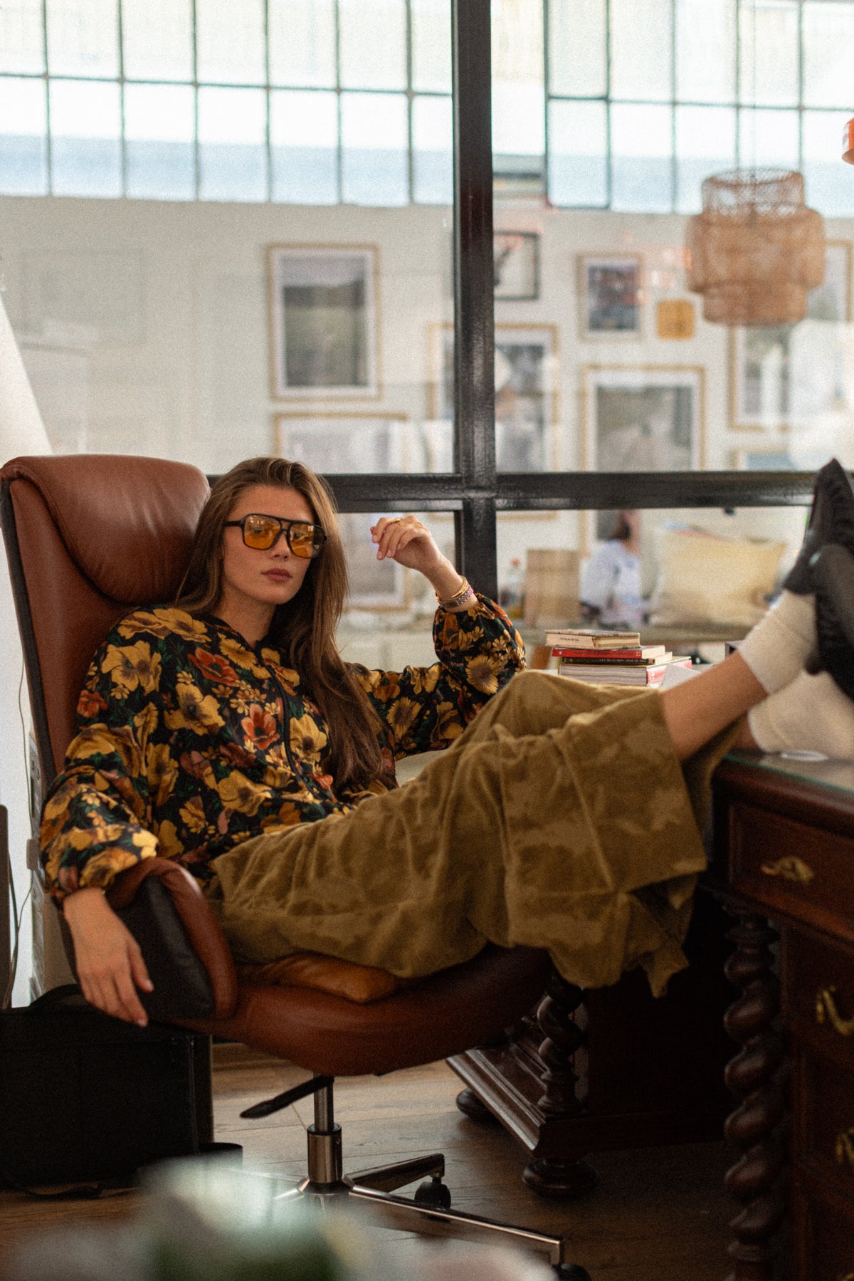 Bomber Jacket Jody Black Floral