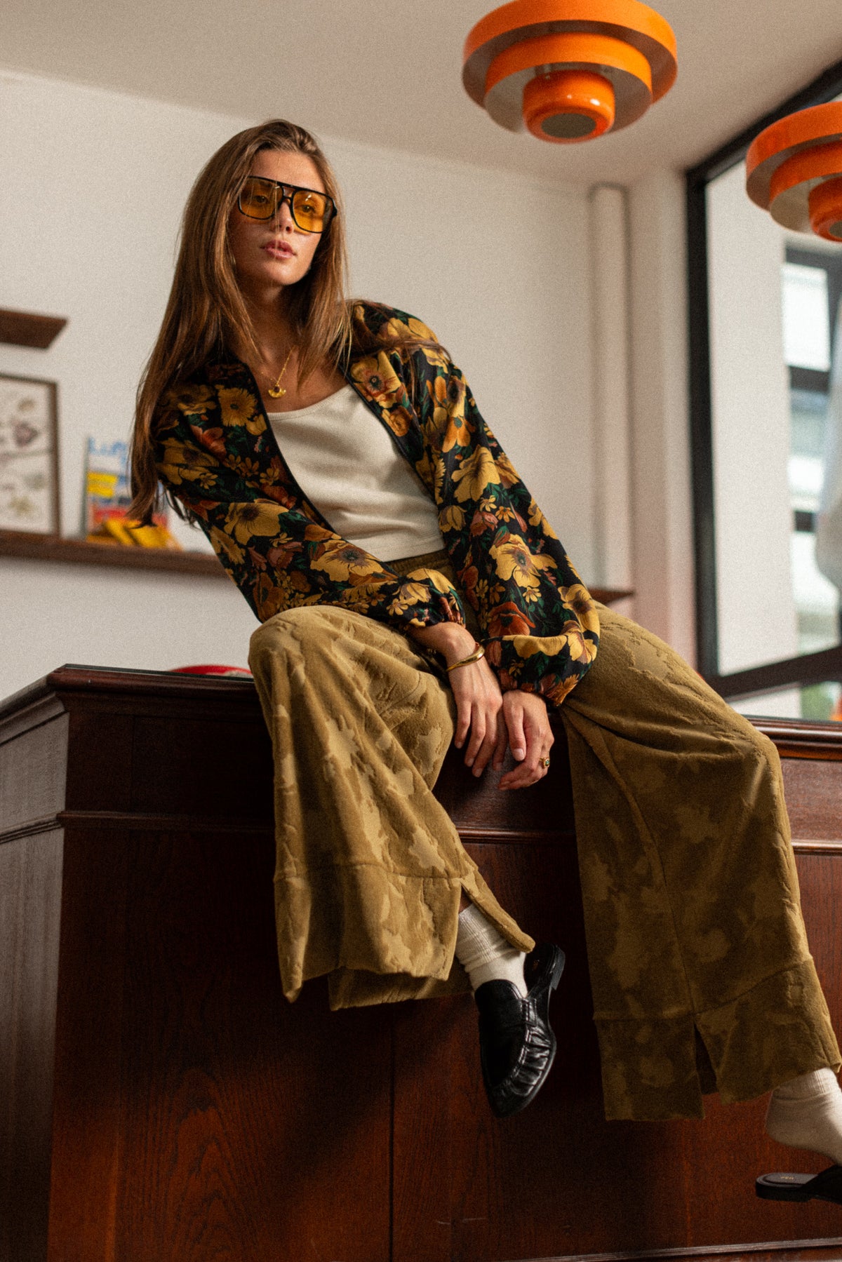 Bomber Jacket Jody Black Floral