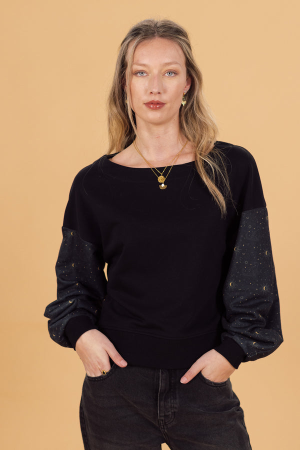 Sweater Caelia Black Starry