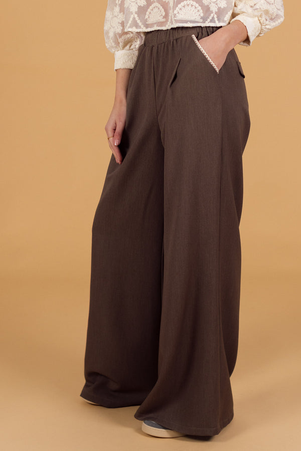 Trousers Zeina Dusty Brown