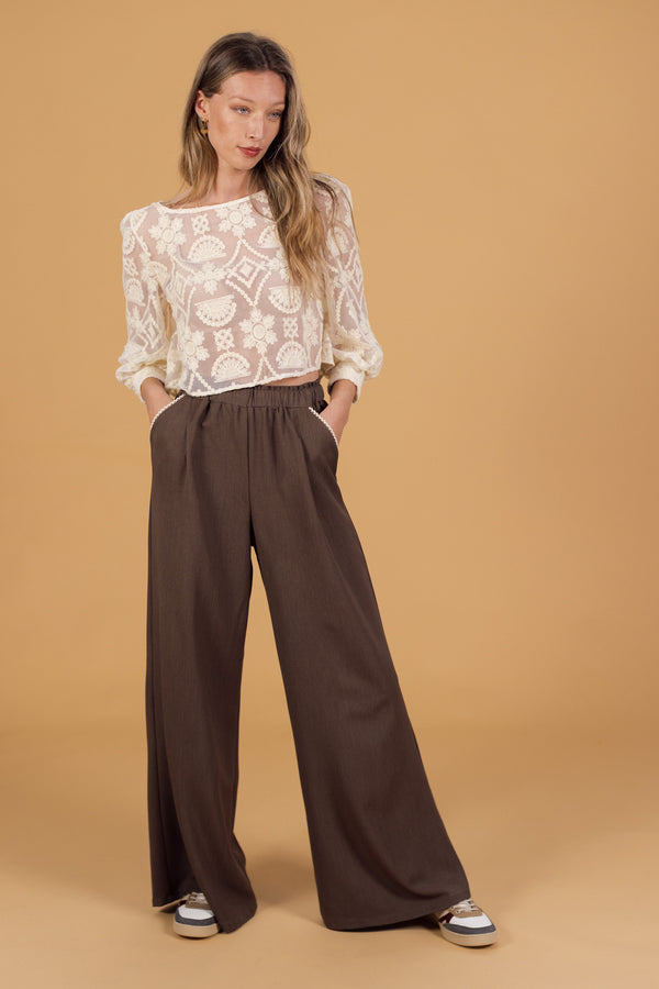 Trousers Zeina Dusty Brown