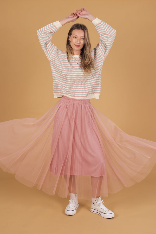 Skirt Leif Dusty Pink Tulle