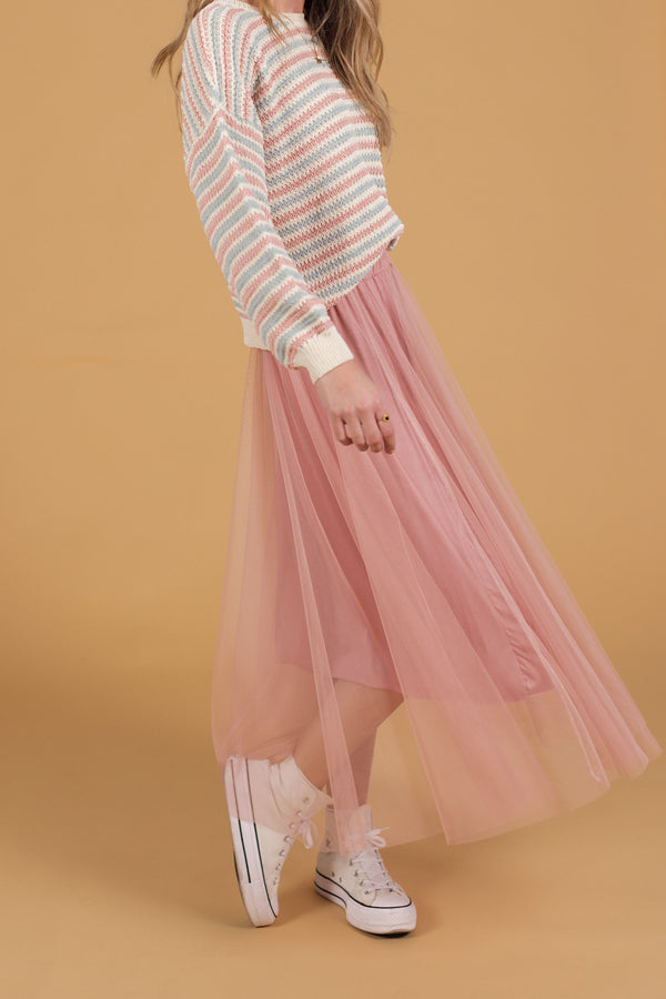 Skirt Leif Dusty Pink Tulle