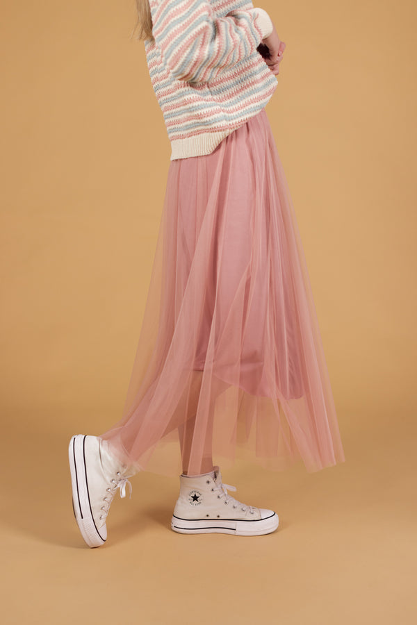 Skirt Leif Dusty Pink Tulle