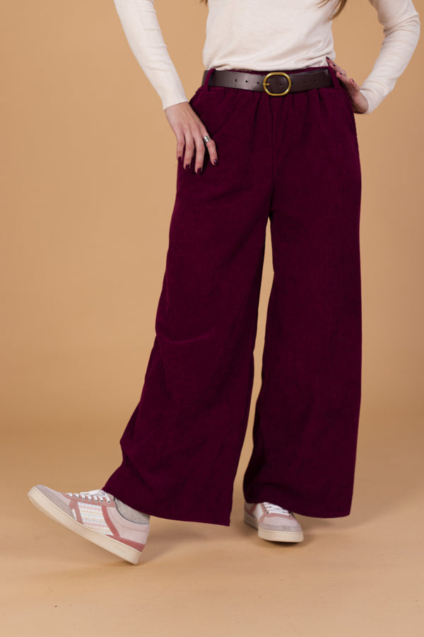 Pants Bezzie Burgundy