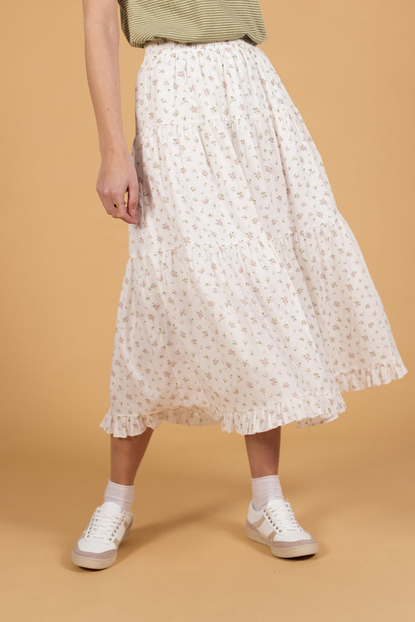 Skirt Fiorela White Roses