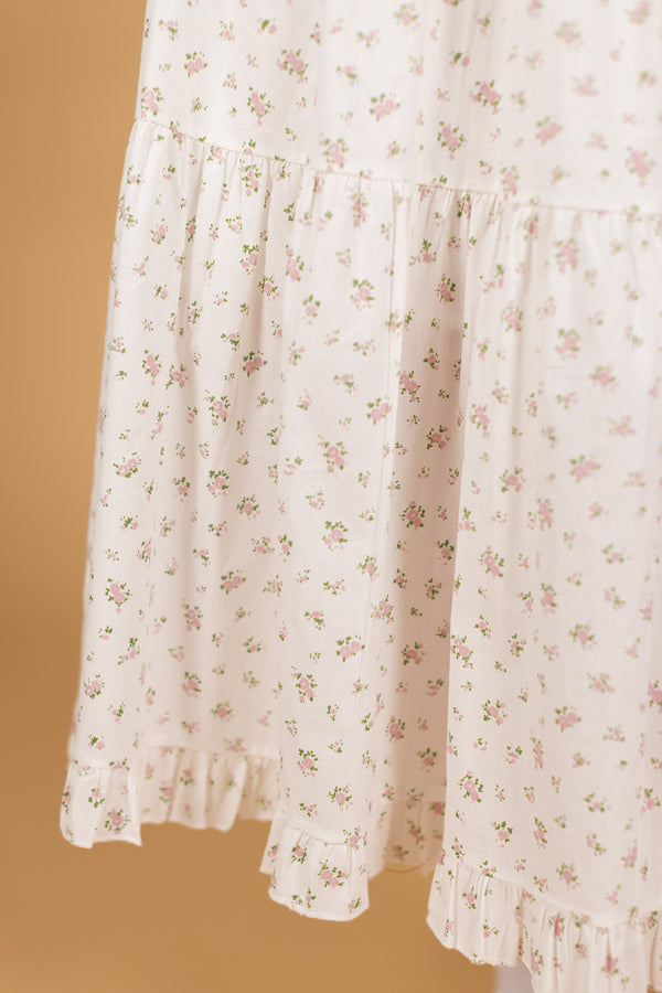 Skirt Fiorela White Roses