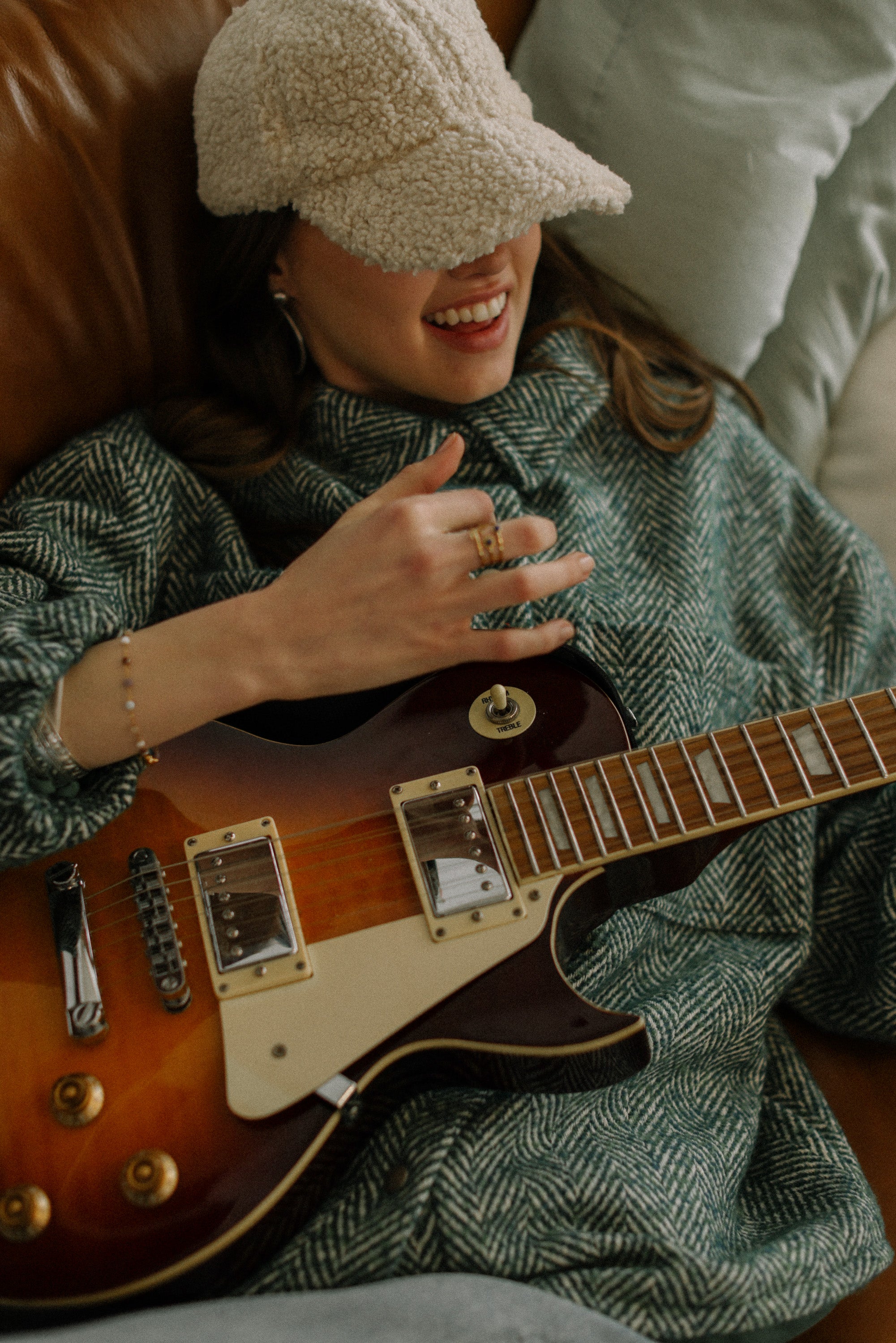 Jacket Kimi Sage Herringbone