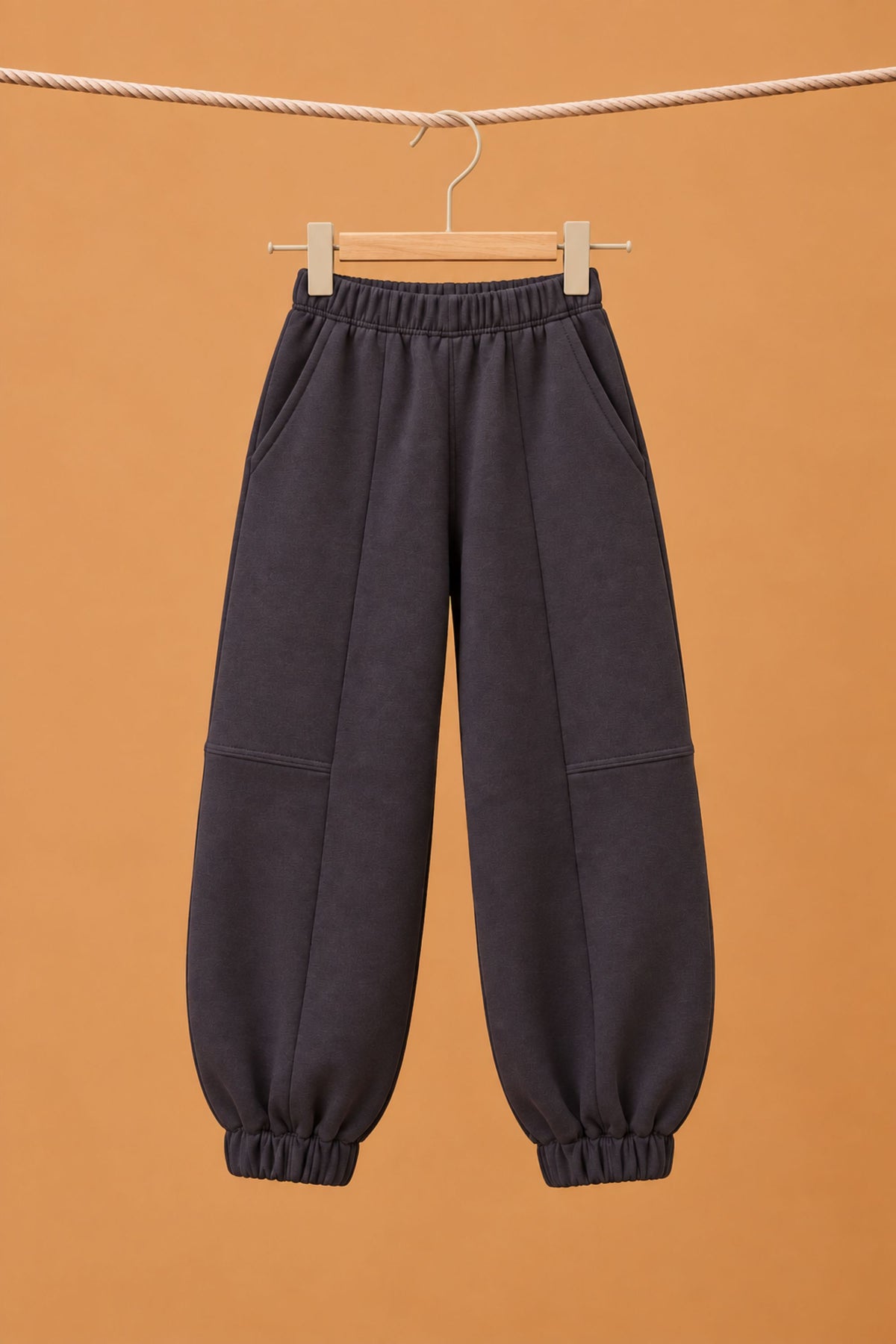 Kids Sweatpants Neha Charcoal Grey