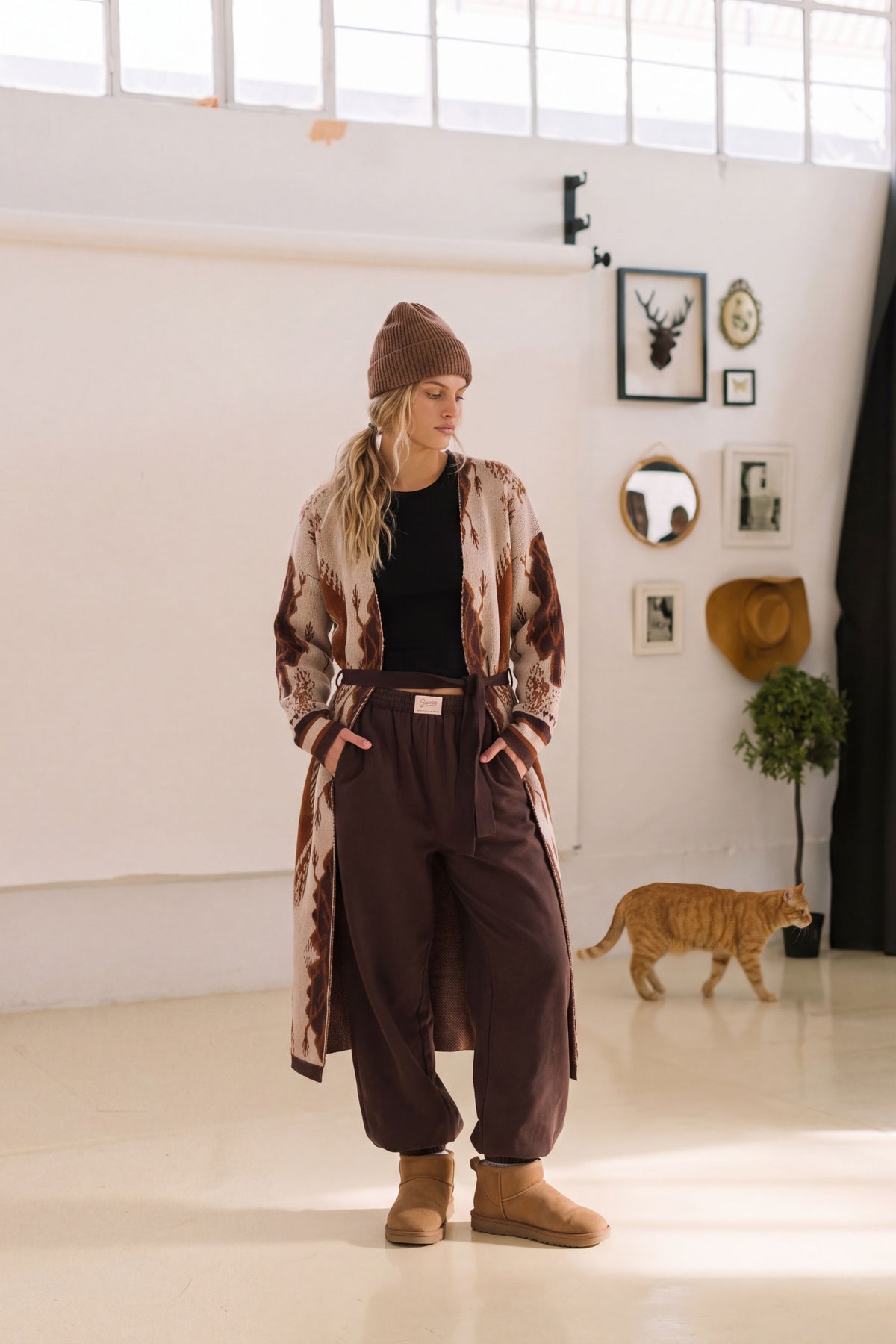 Cardigan Lucille Brown
