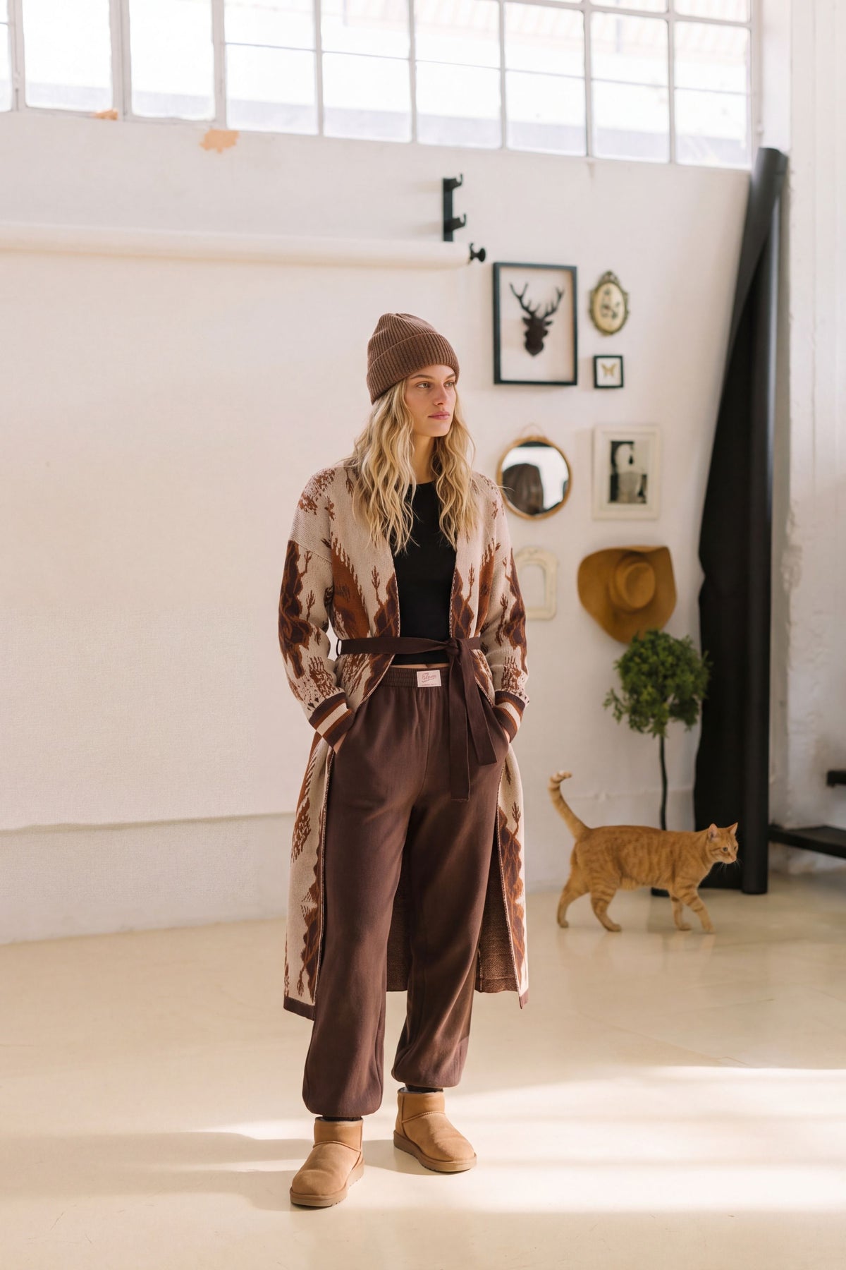 Cardigan Lucille Brown