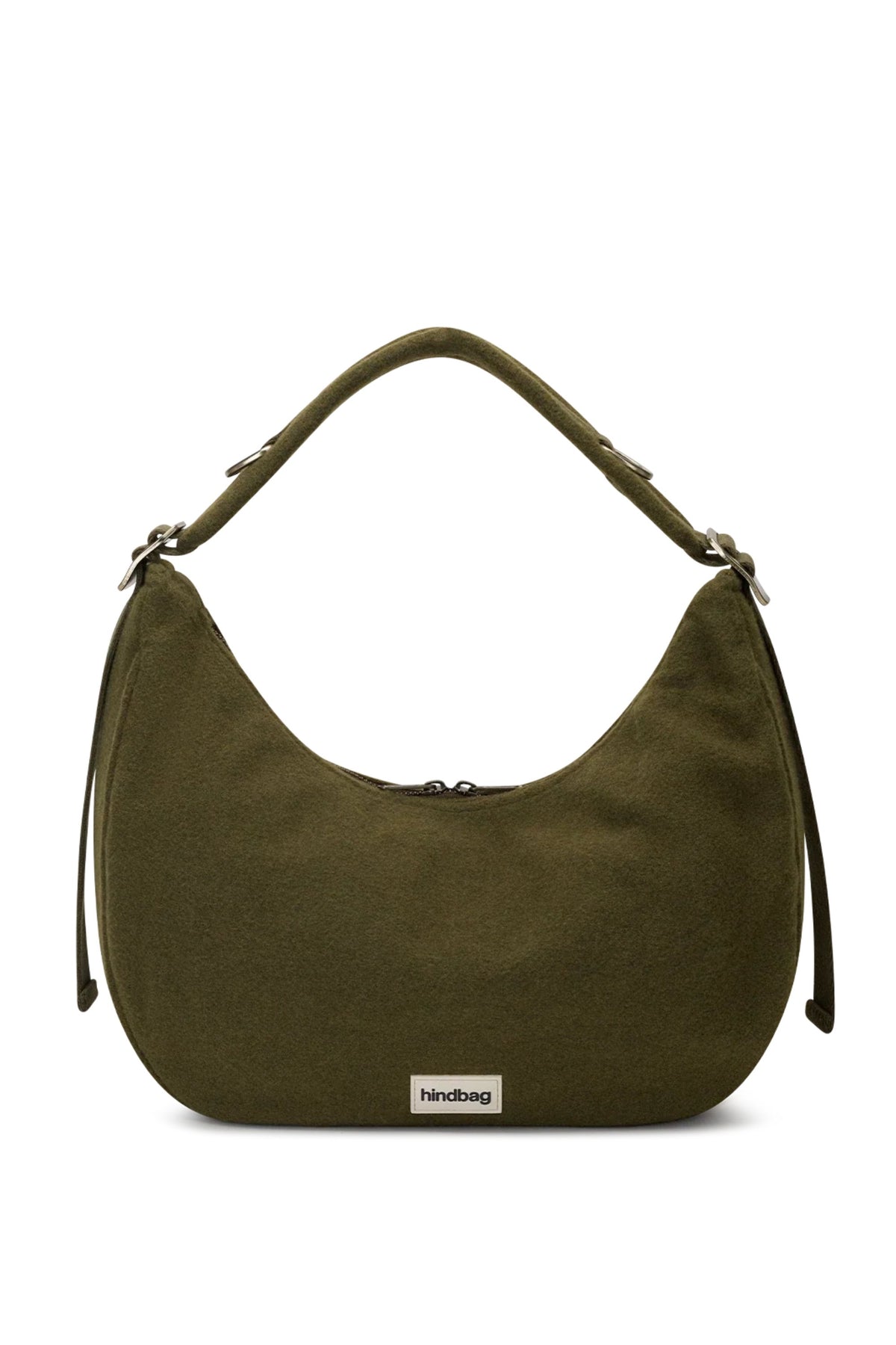 Hobo Bag c Khaki Wool Effect