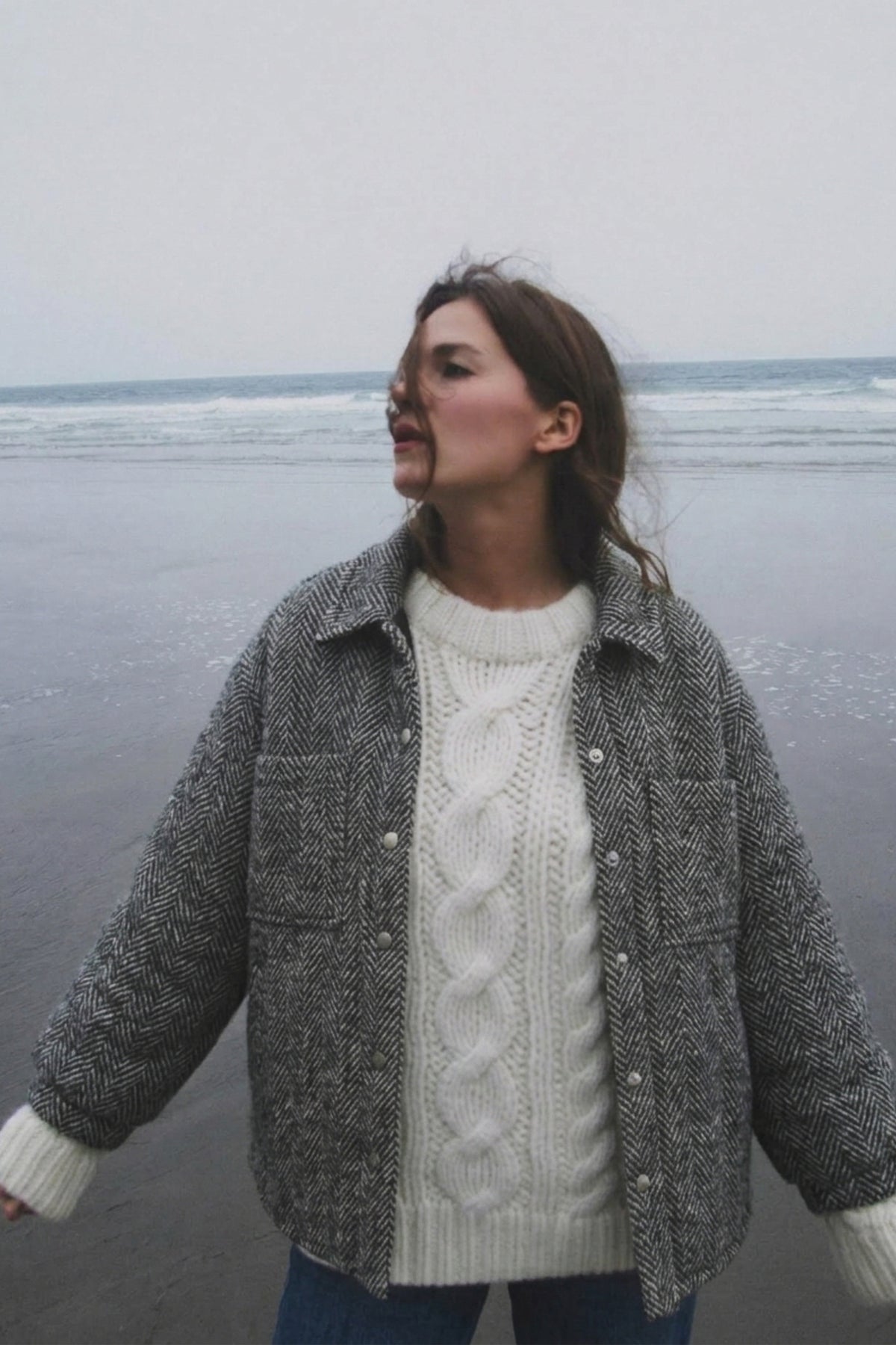 Jacket Kimi Grey Herringbone