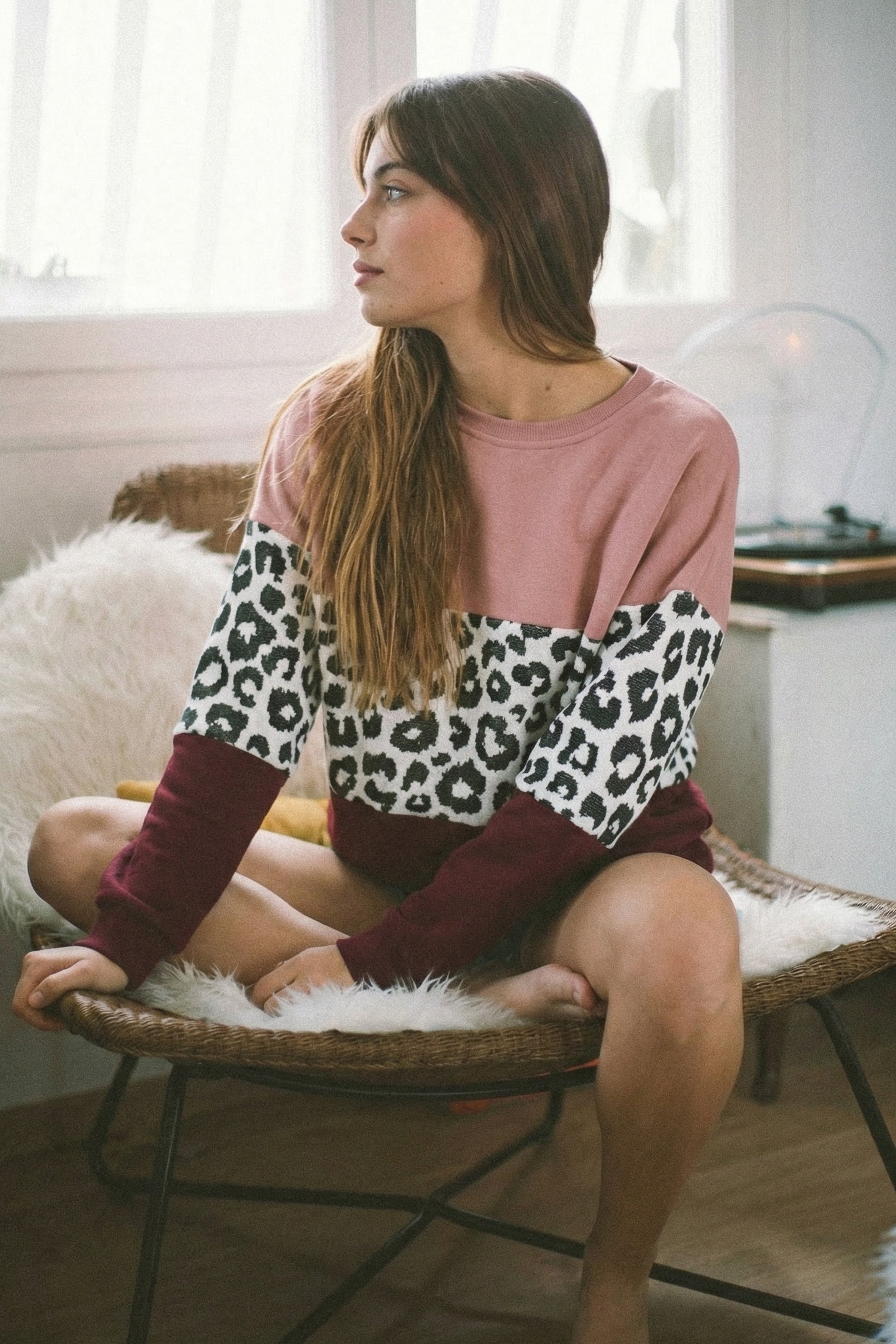 Sweater Mia Rose Leo Burgundy