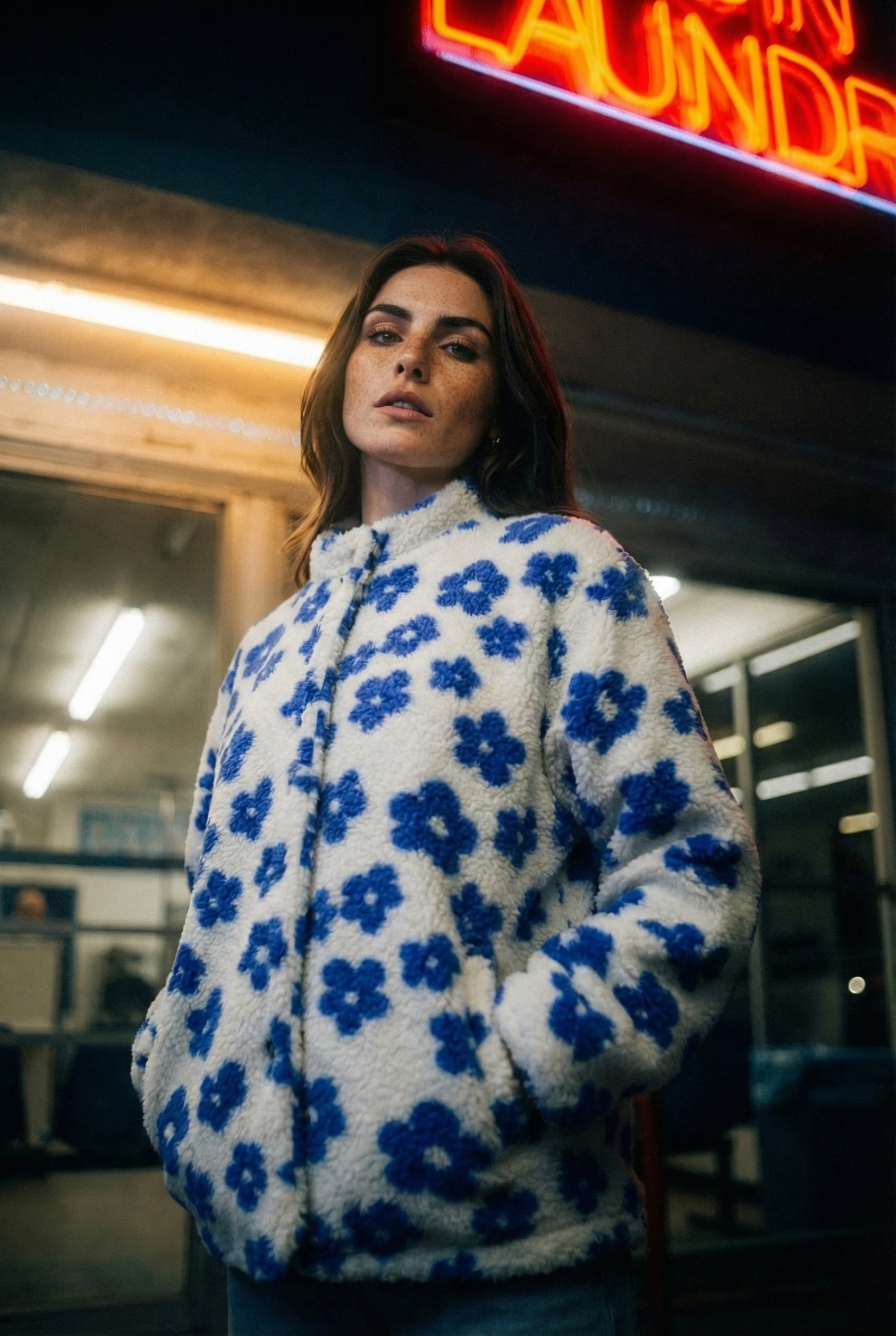 Jacket Alena Blue Flowers