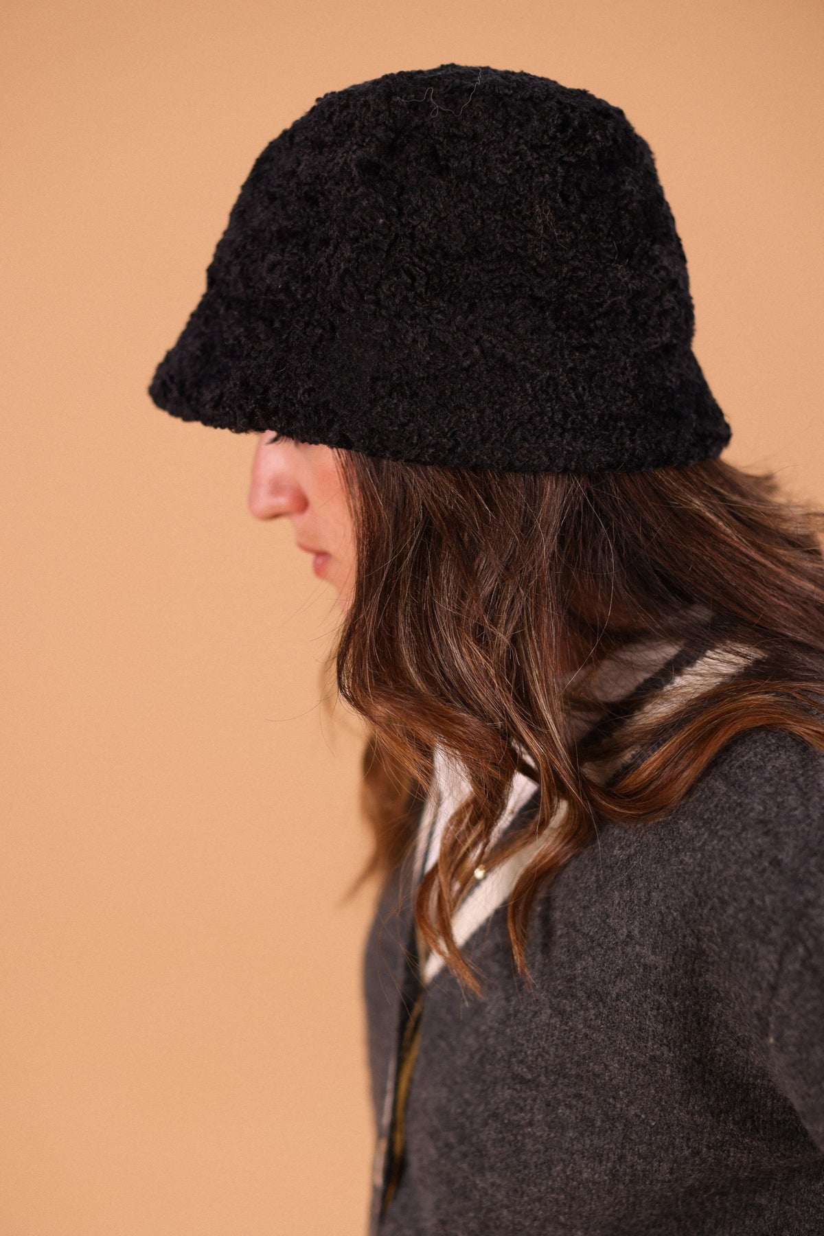Bucket Hat Teddy Black