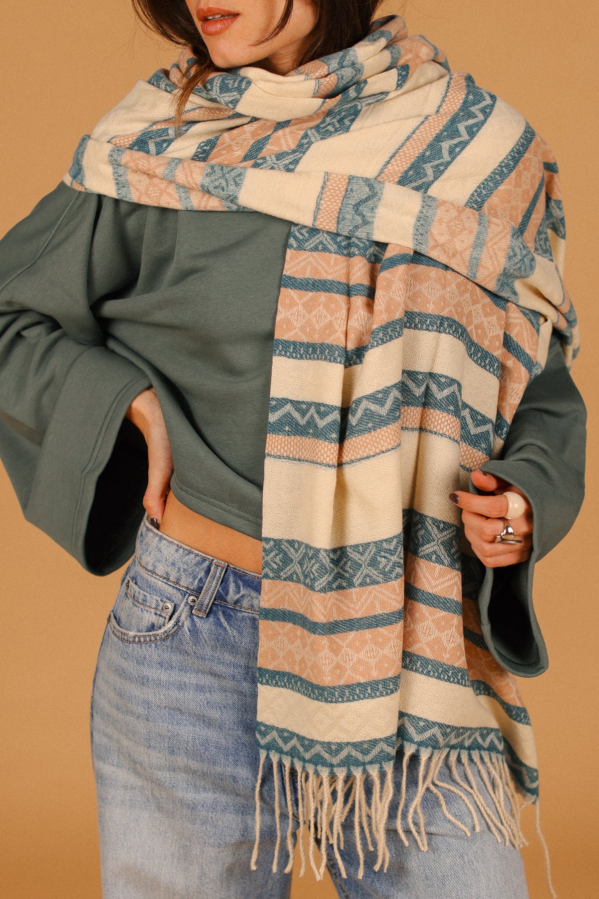 Scarf Arlo Petrol