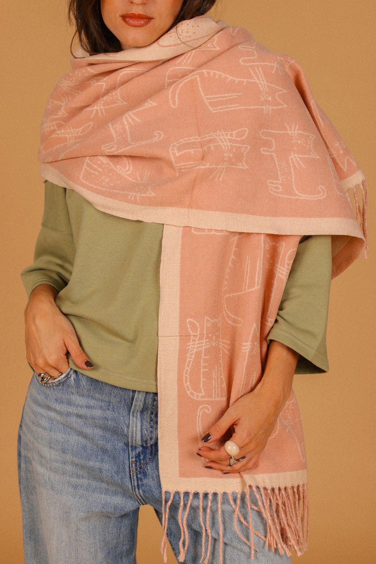 Scarf Nori Pink