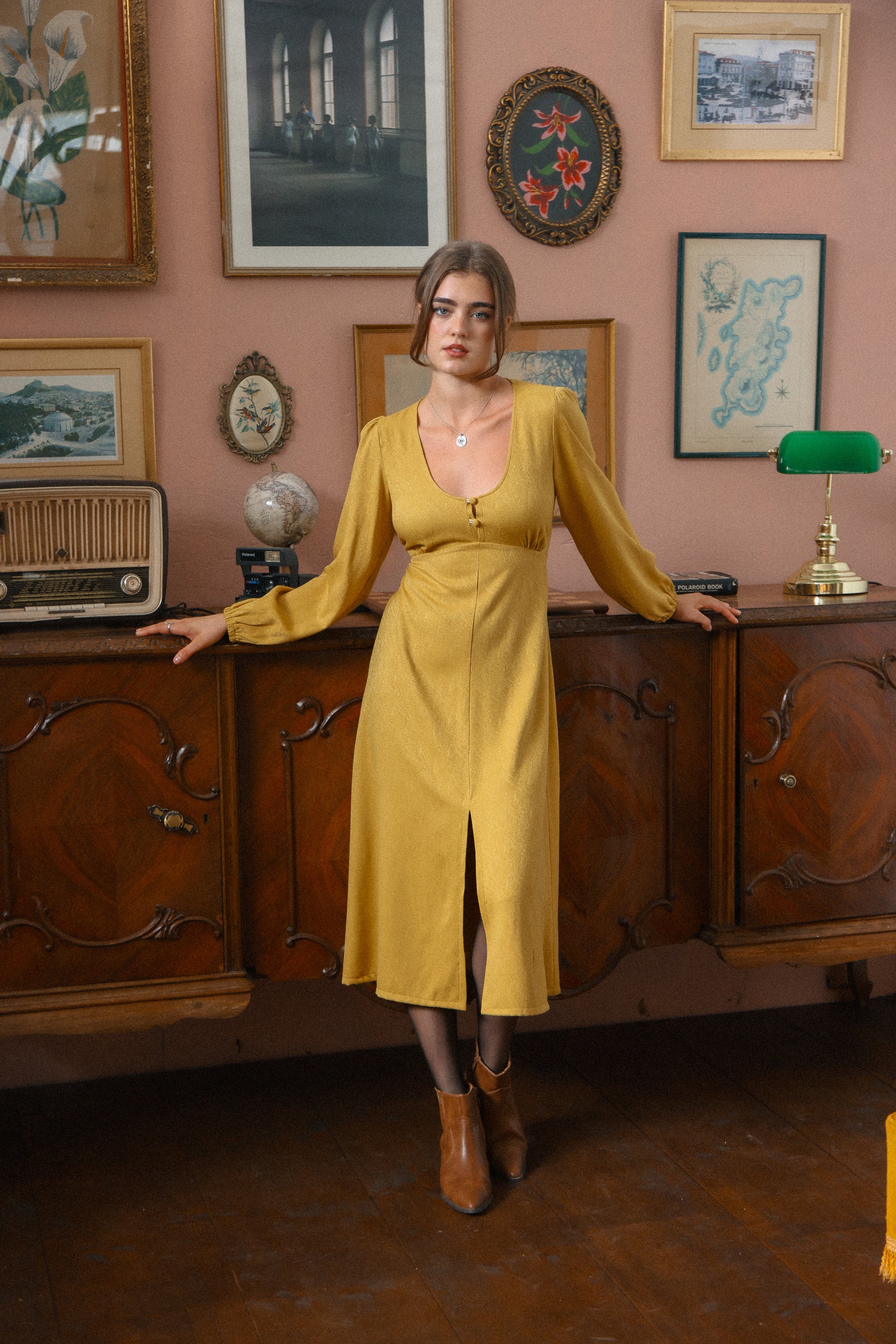 Dress Bronte Mustard