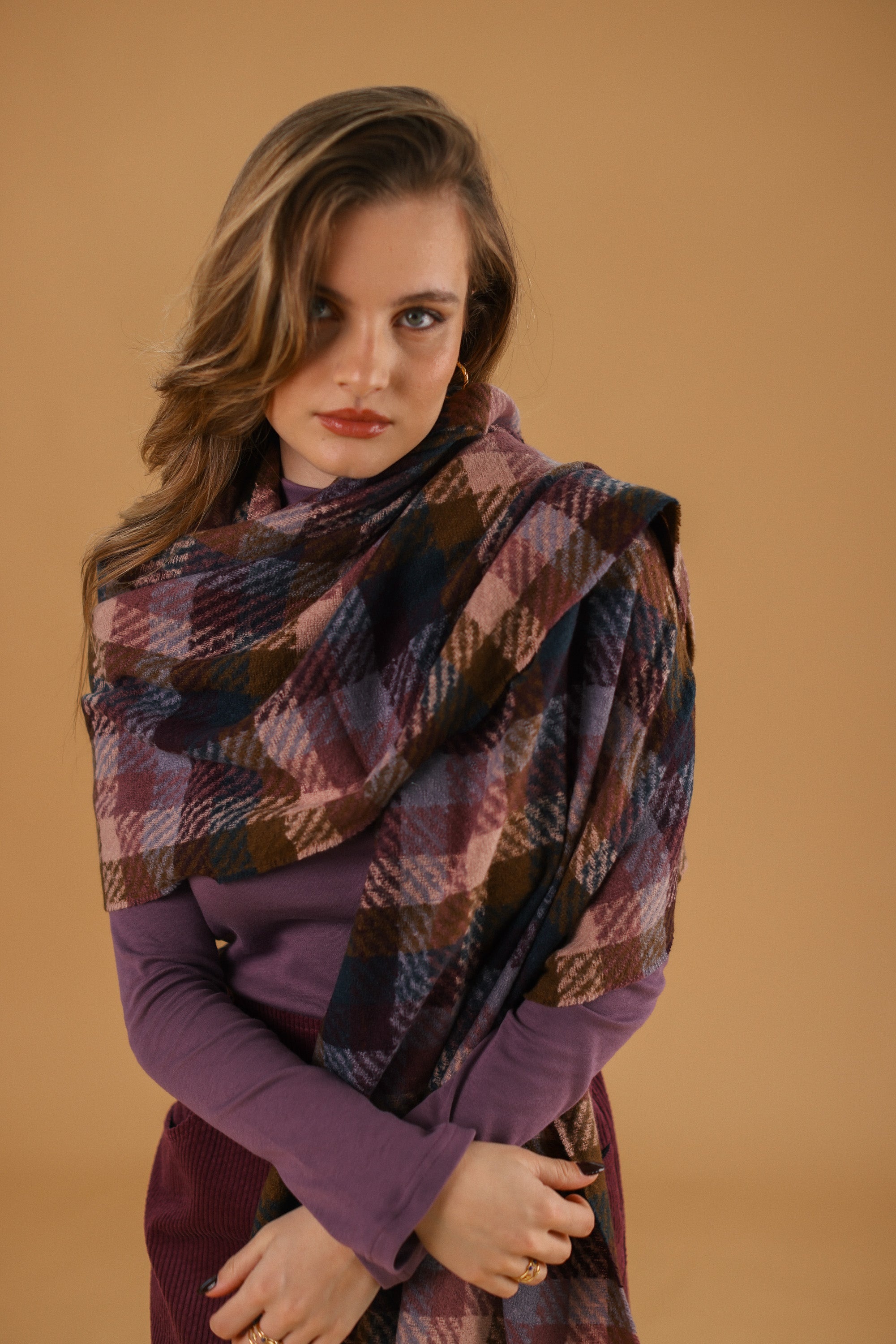 Scarf Callen Brown Purple