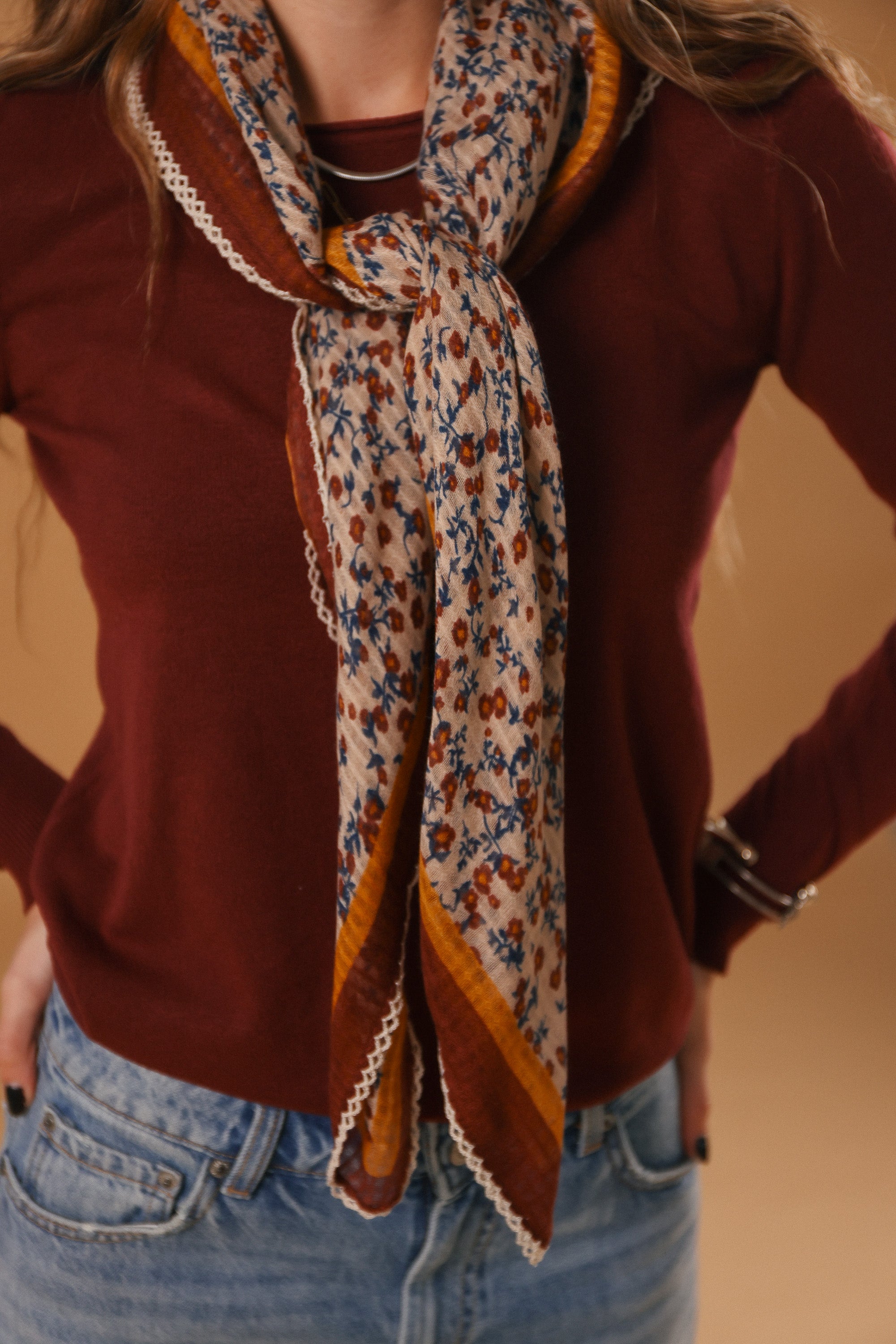 Shawl Whispering Lace Pink