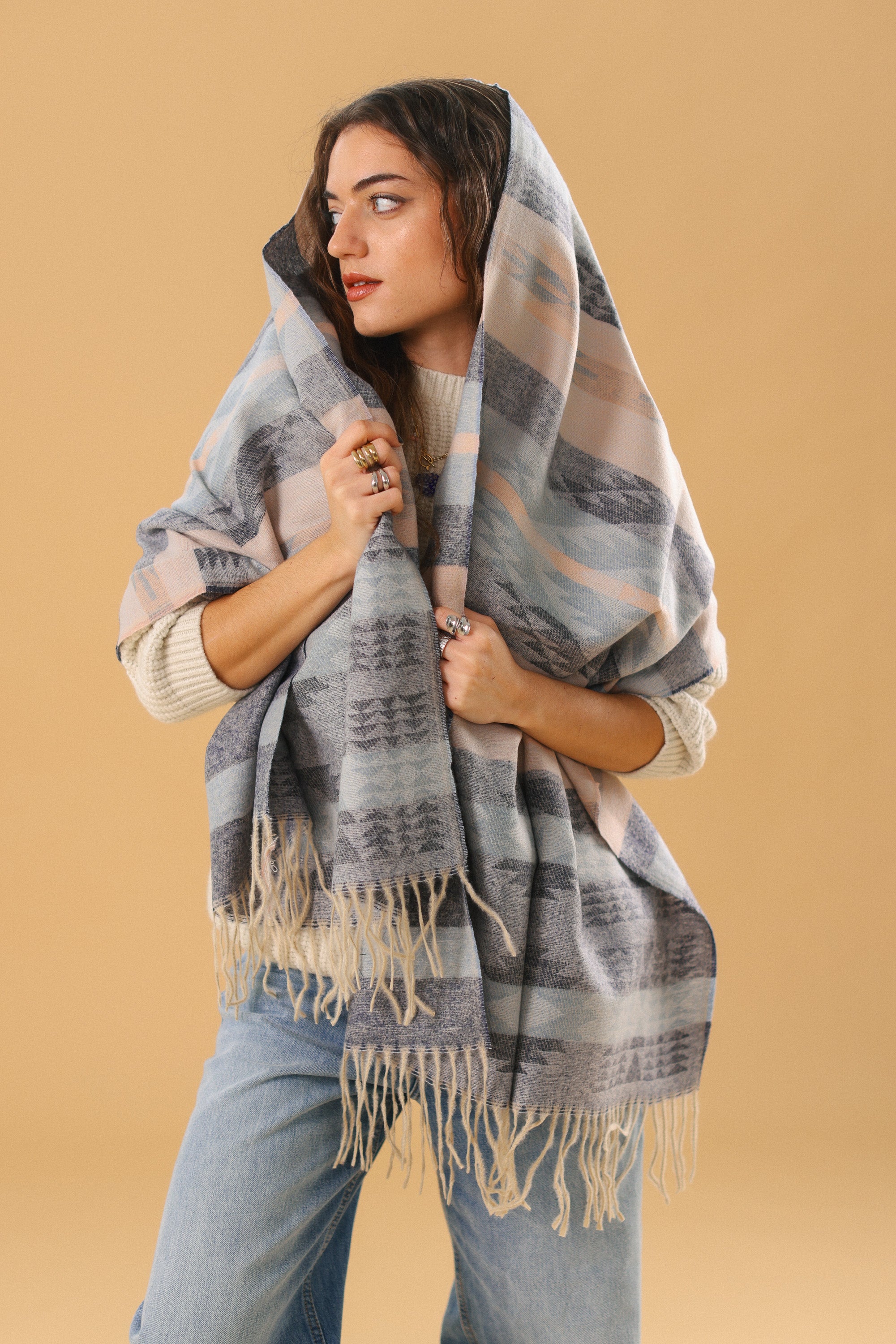 Scarf Aven Blue