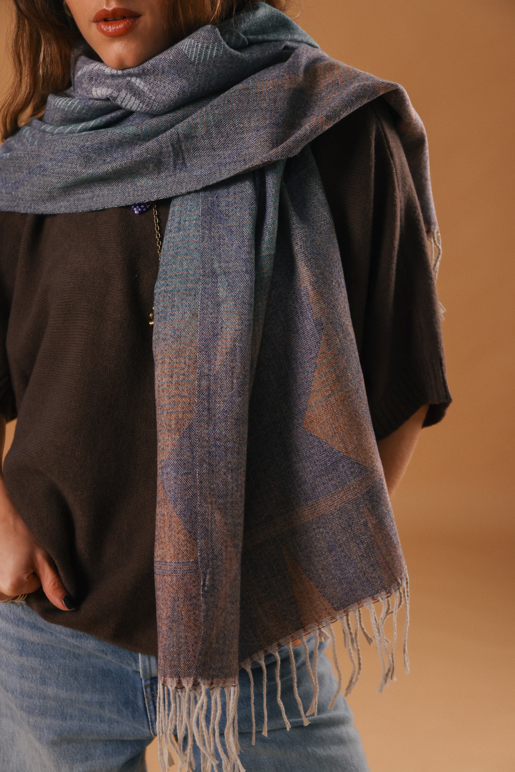 Scarf Auravine Grey-Green