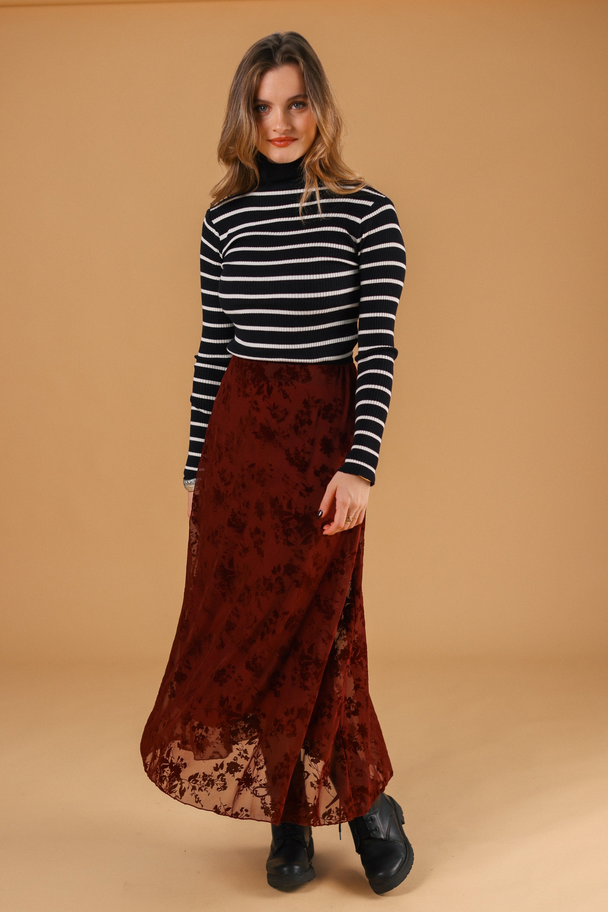 Skirt Zarle Burgundy