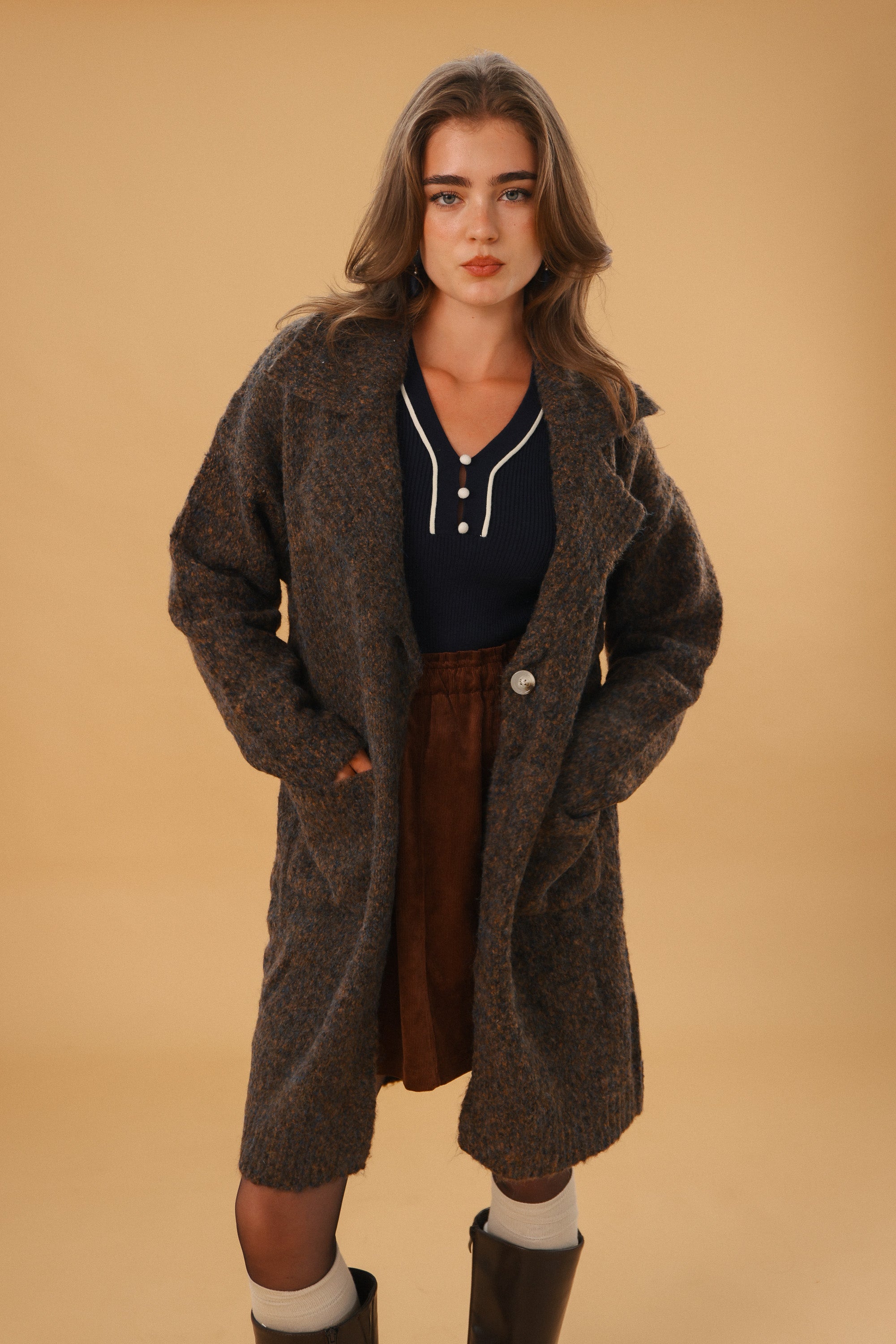 Cardigan Avery Brown