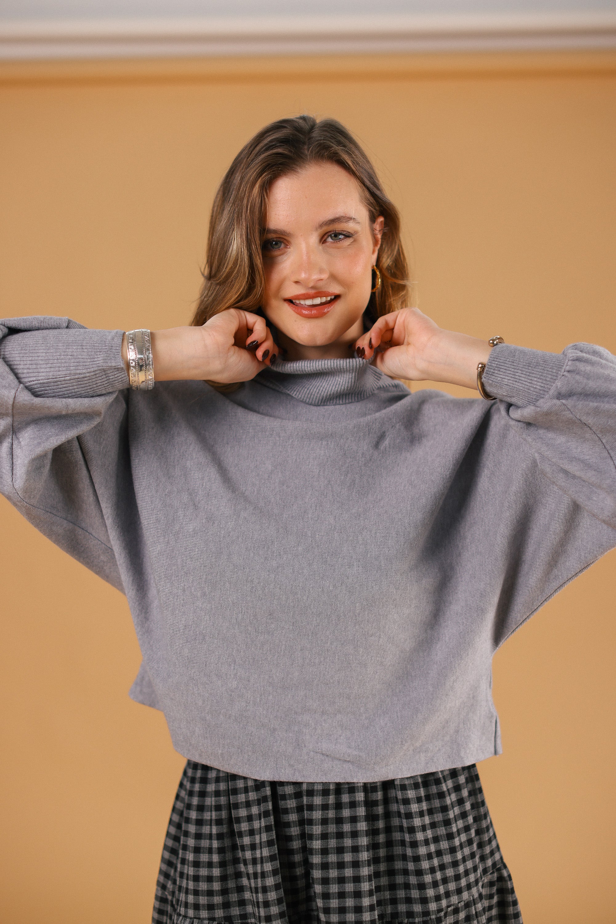 Knit Sweater Benet Grey