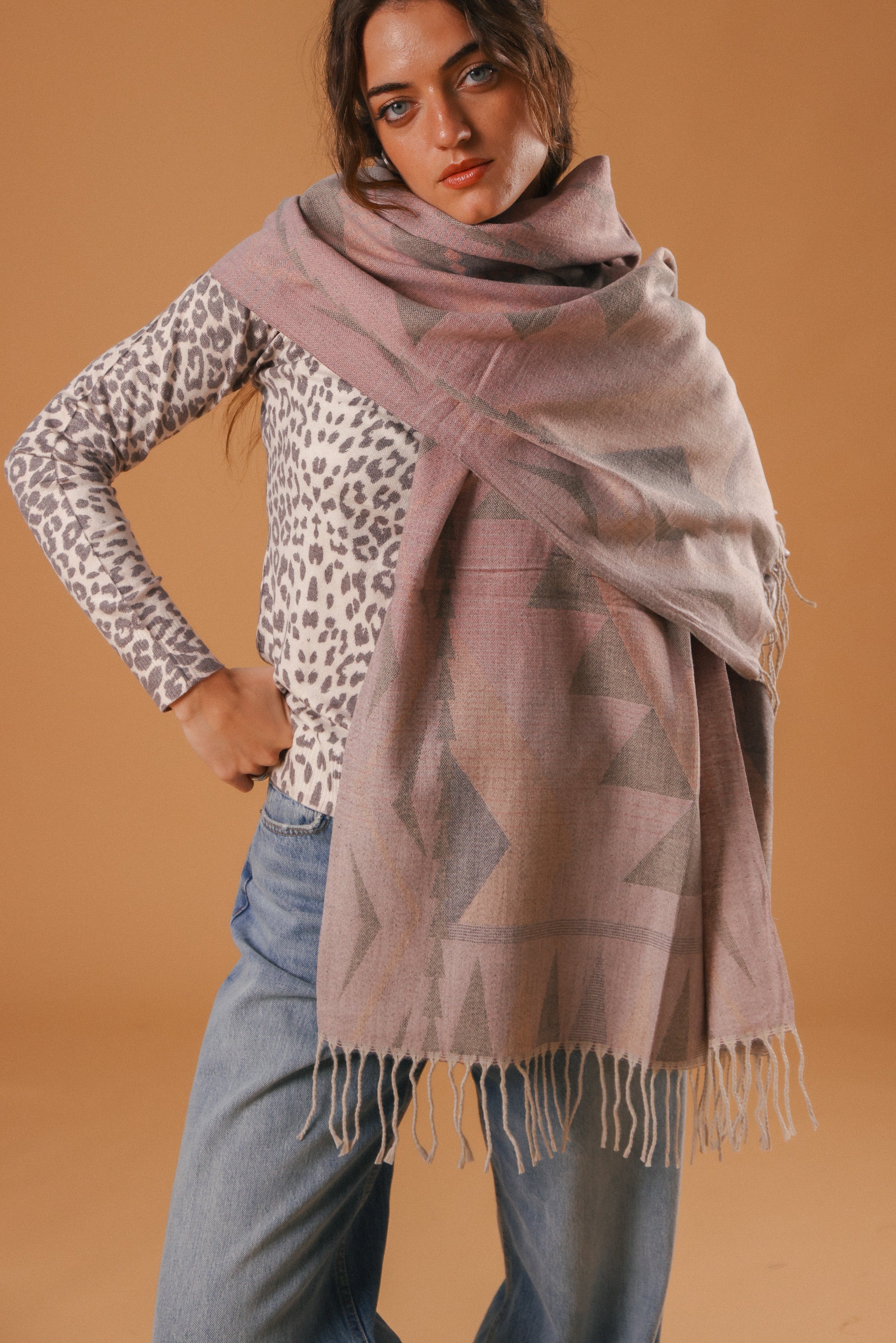 Scarf Auravine Pink Pastels