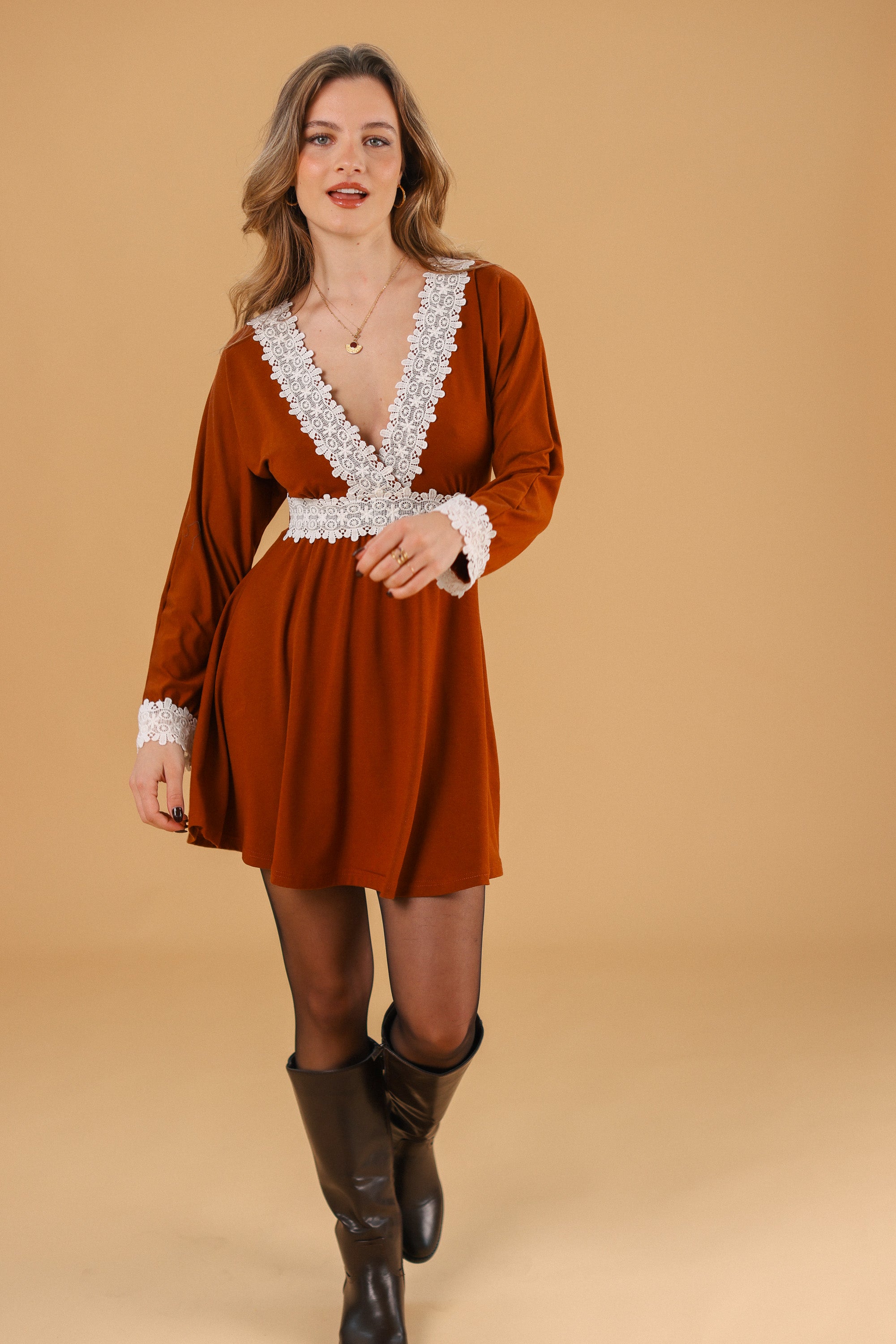 Dress Chandelier Terracotta Lace