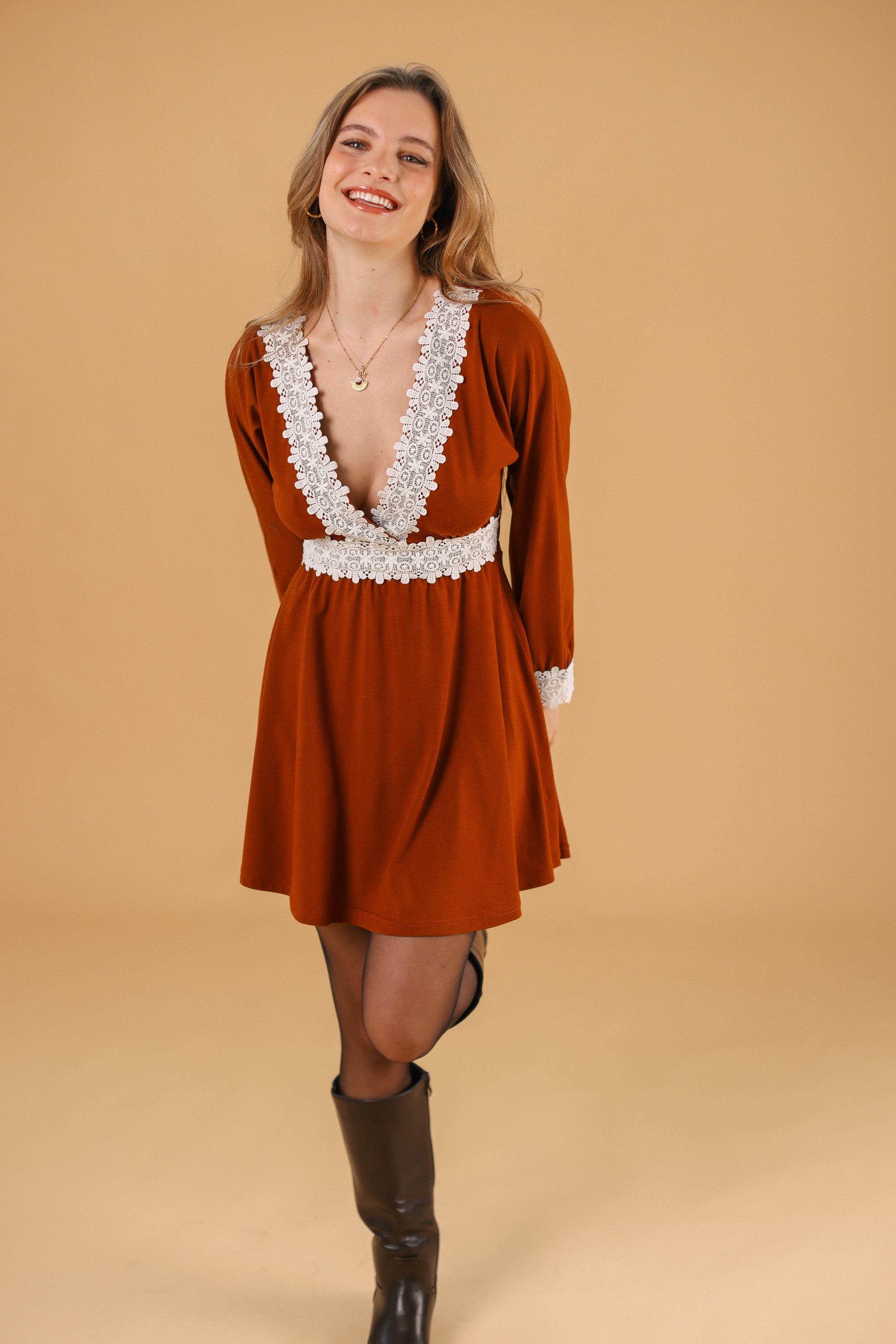 Dress Chandelier Terracotta Lace