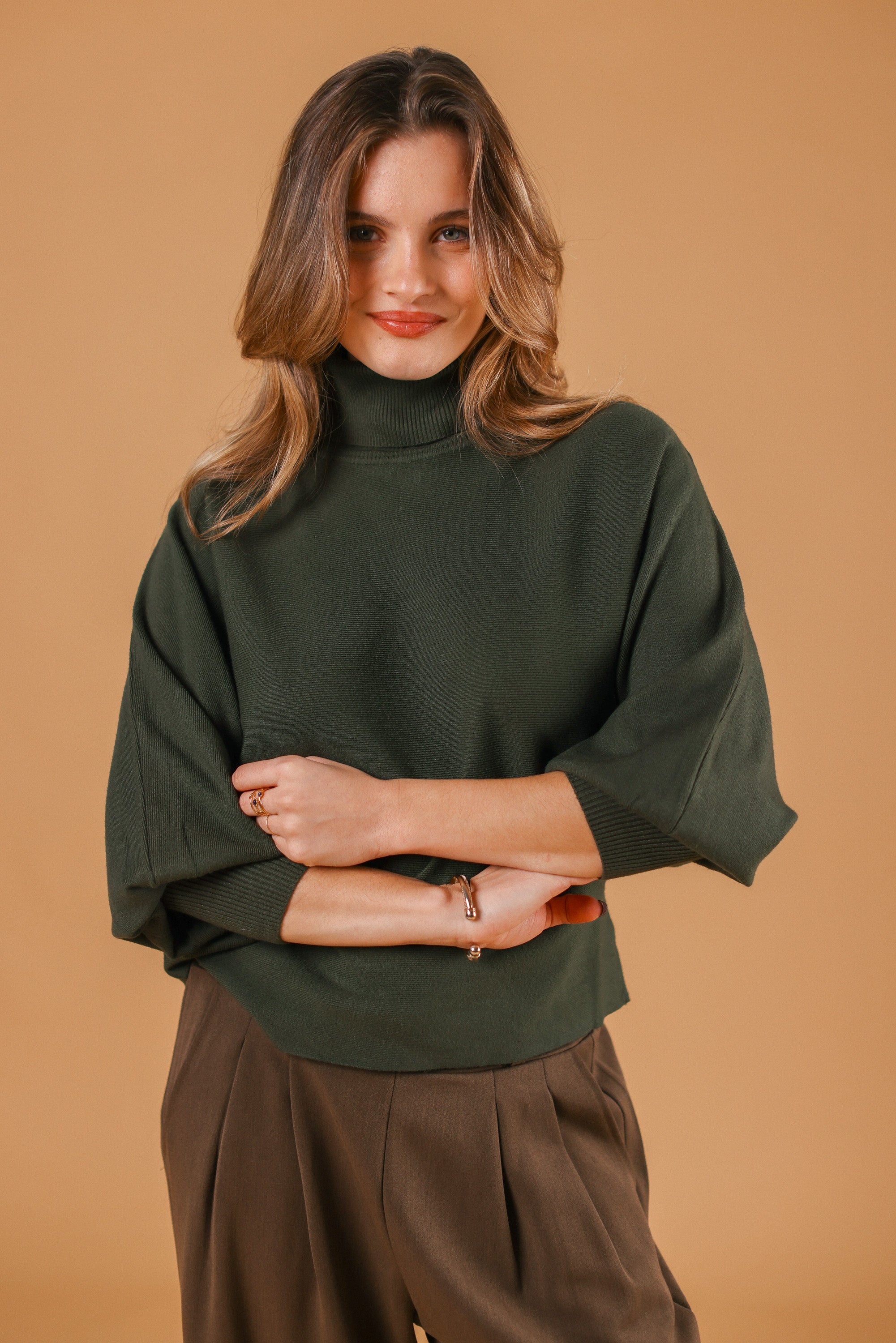 Knit Sweater Benet Khaki