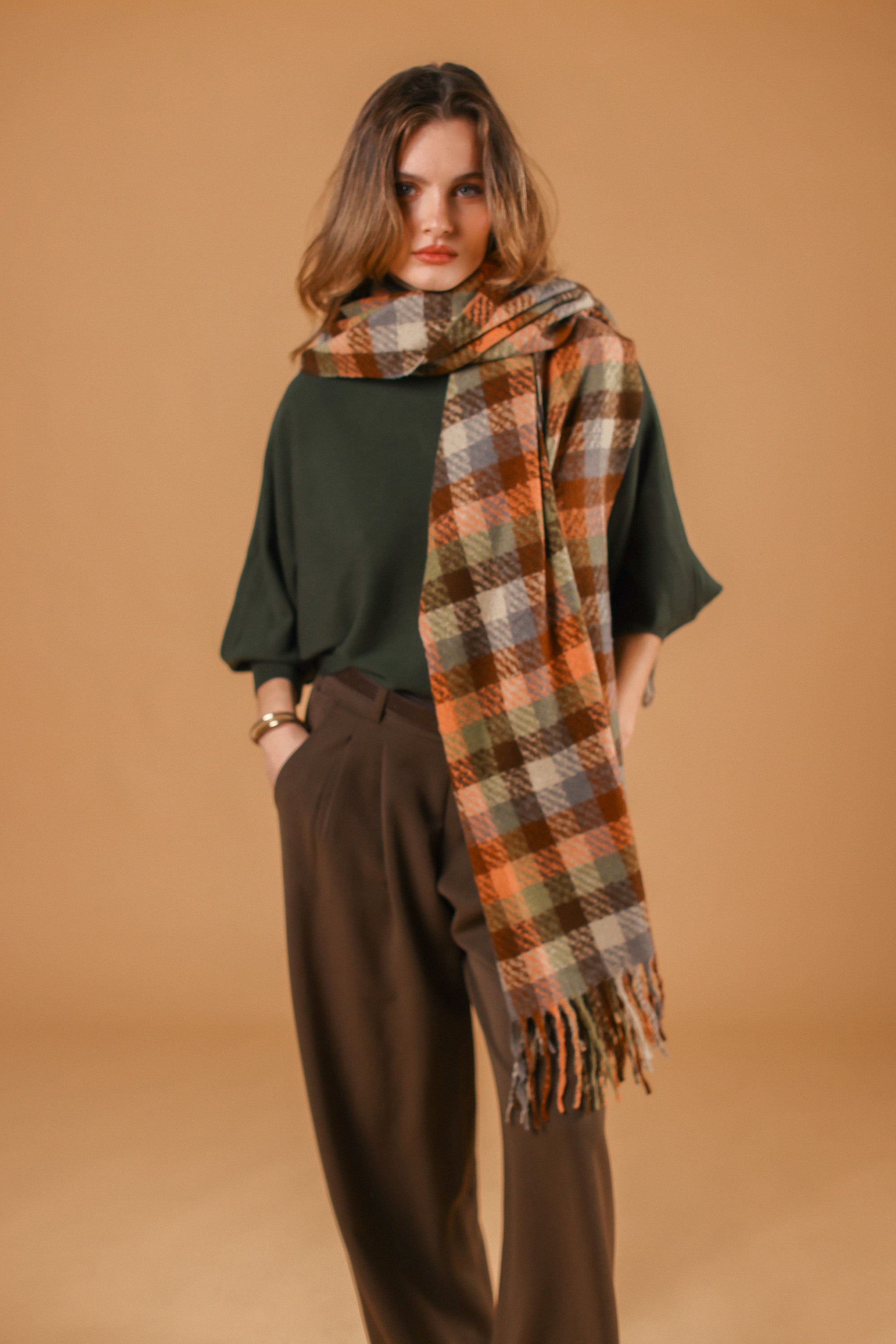Scarf Callen Brown Peach