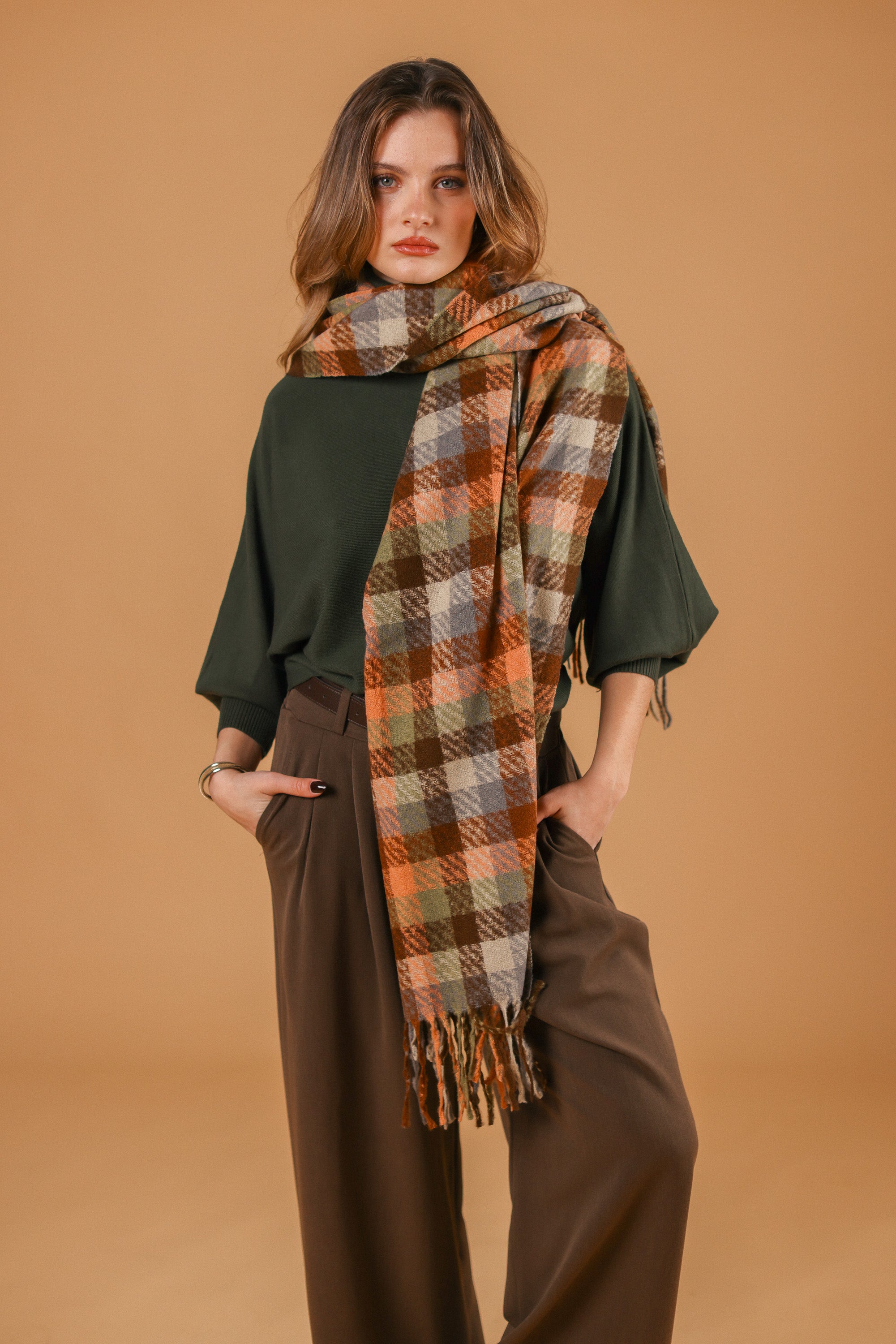 Scarf Callen Brown Peach