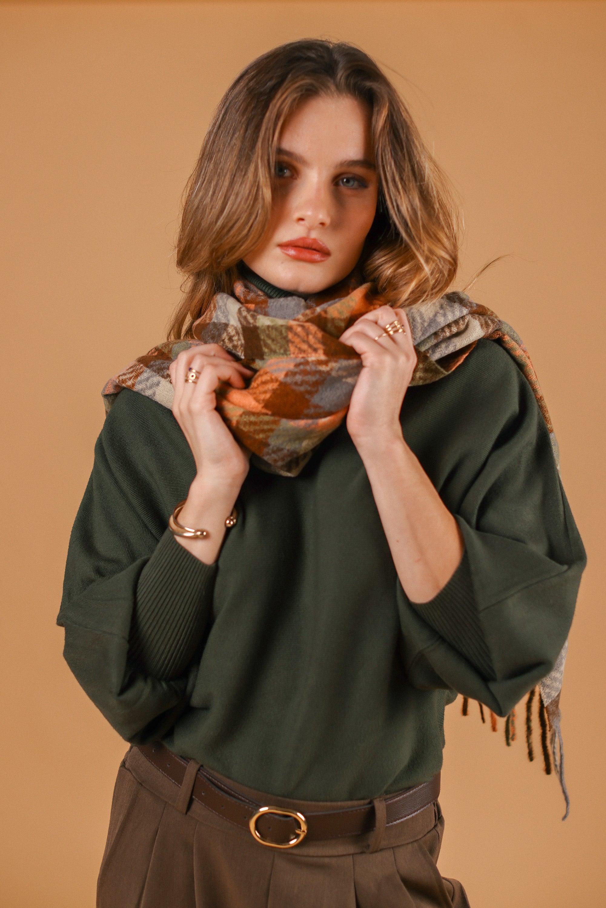 Scarf Callen Brown Peach