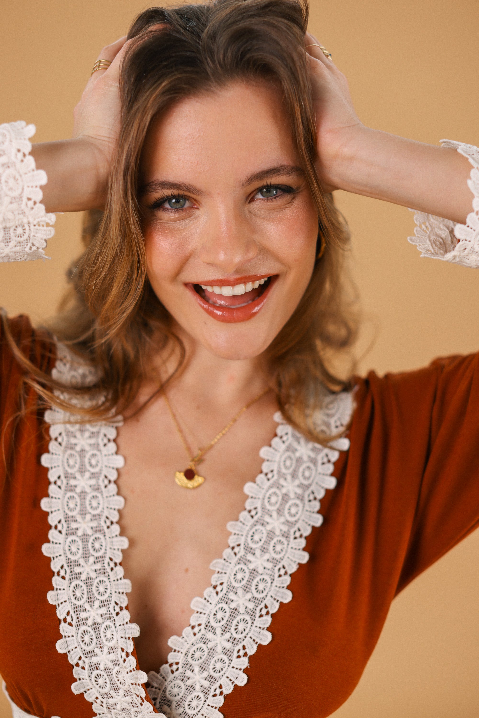 Dress Chandelier Terracotta Lace