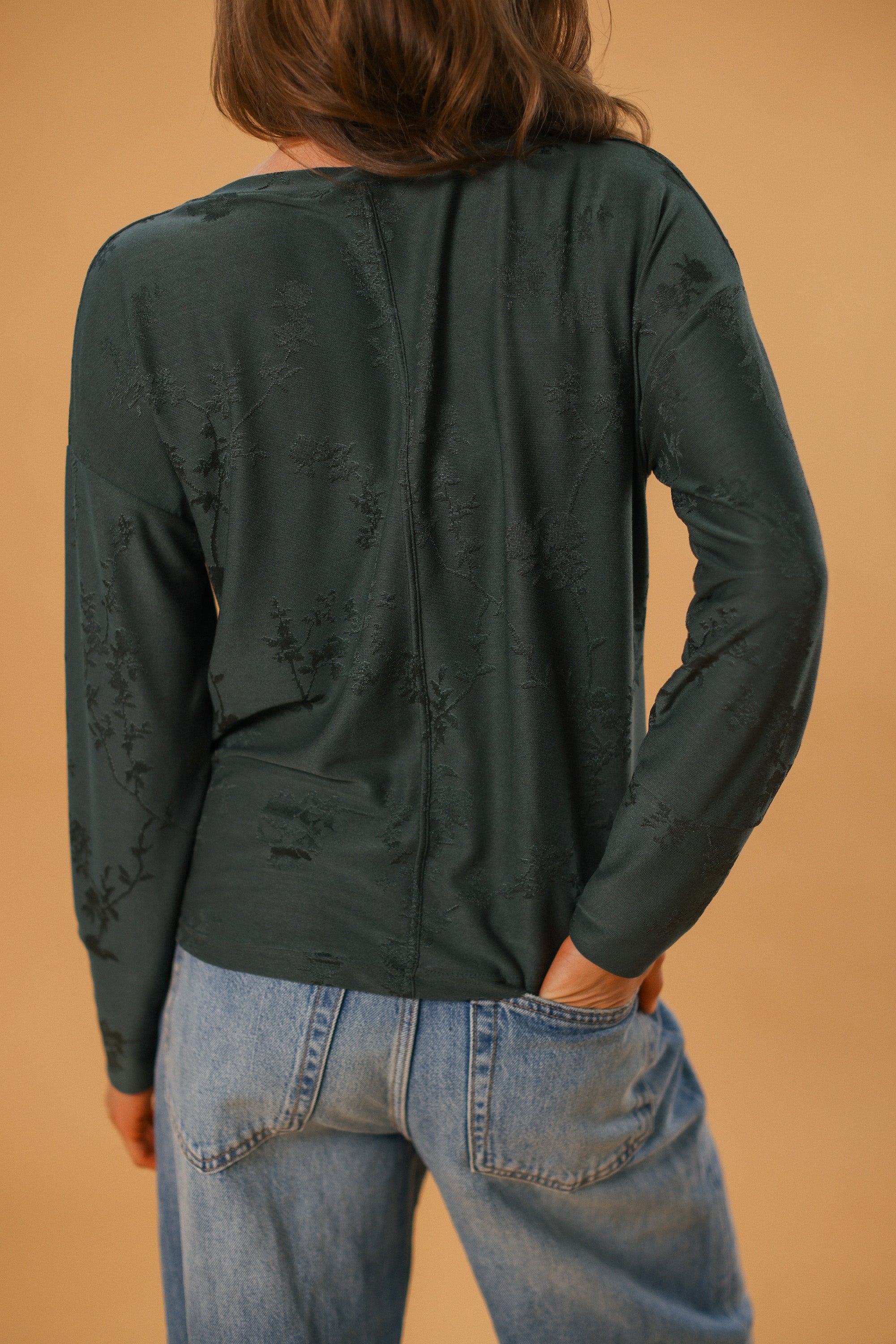 Top Anya Dusty Petrol