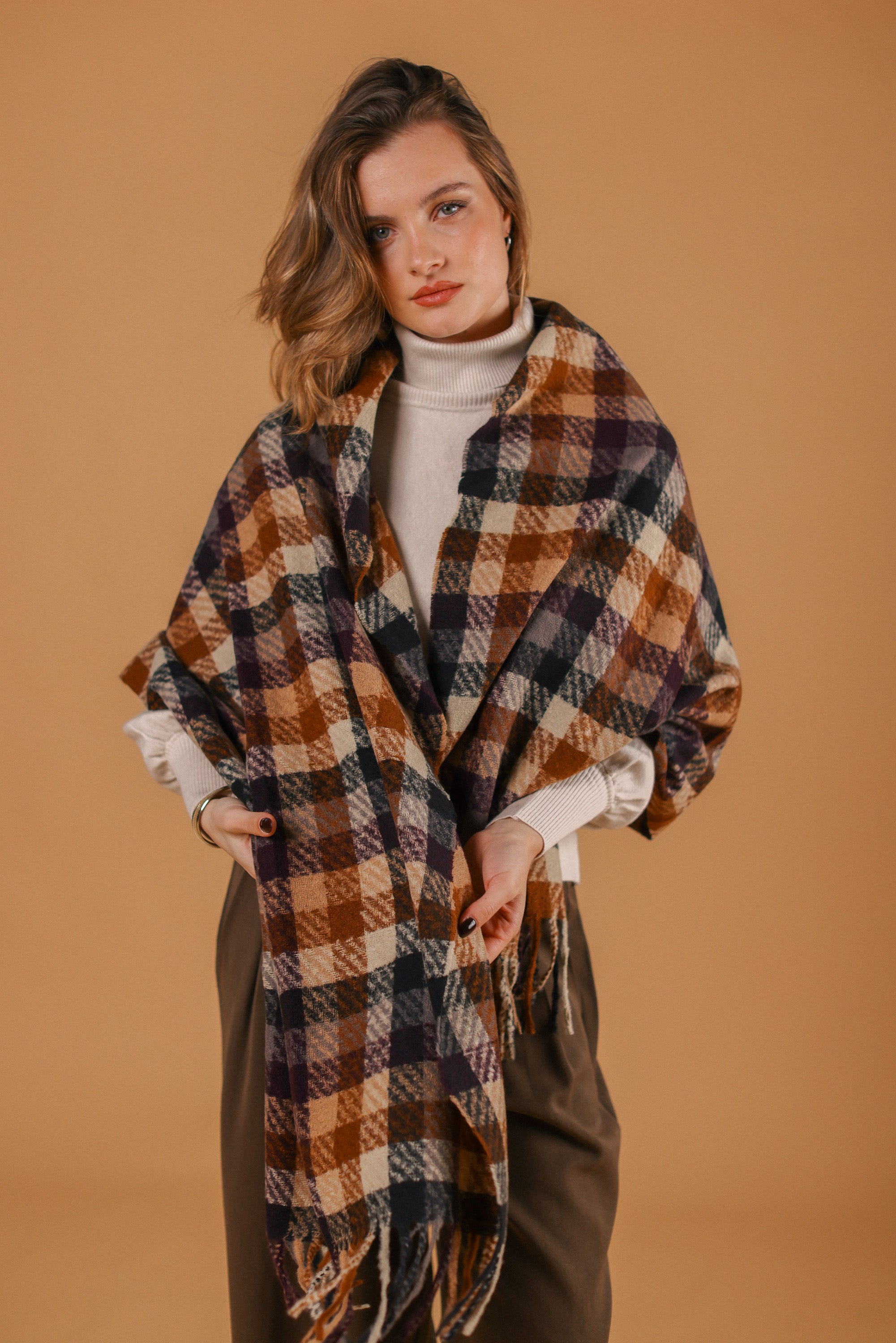 Scarf Callen Brown Blue