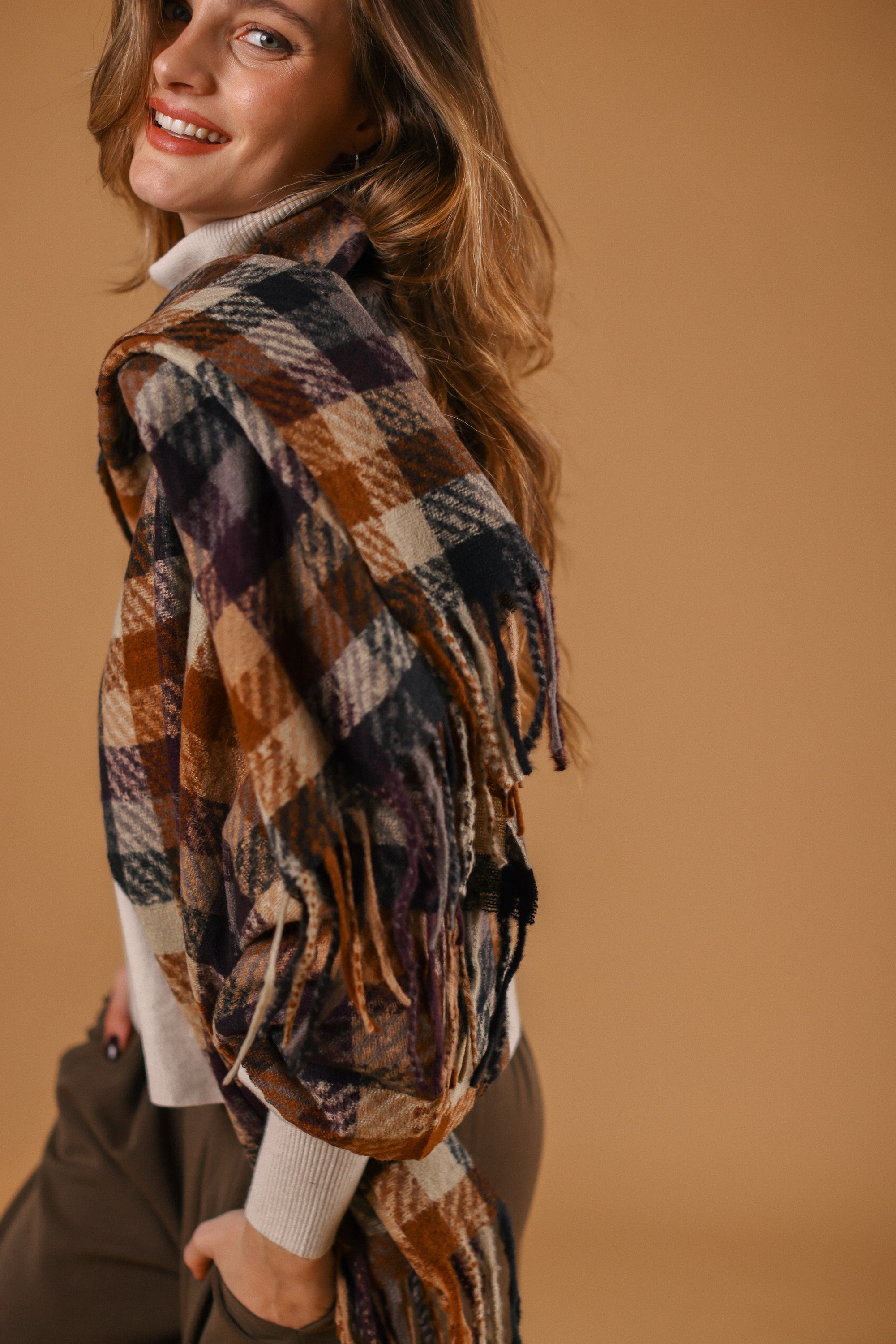 Scarf Callen Brown Blue