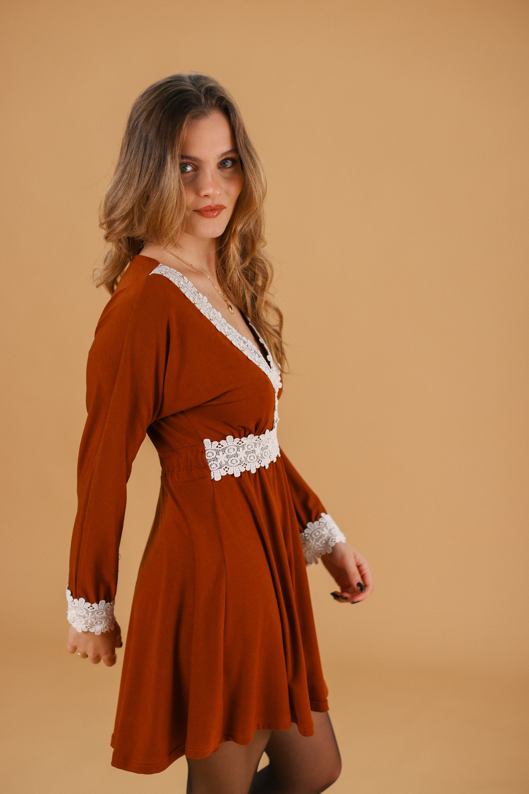 Dress Chandelier Terracotta Lace