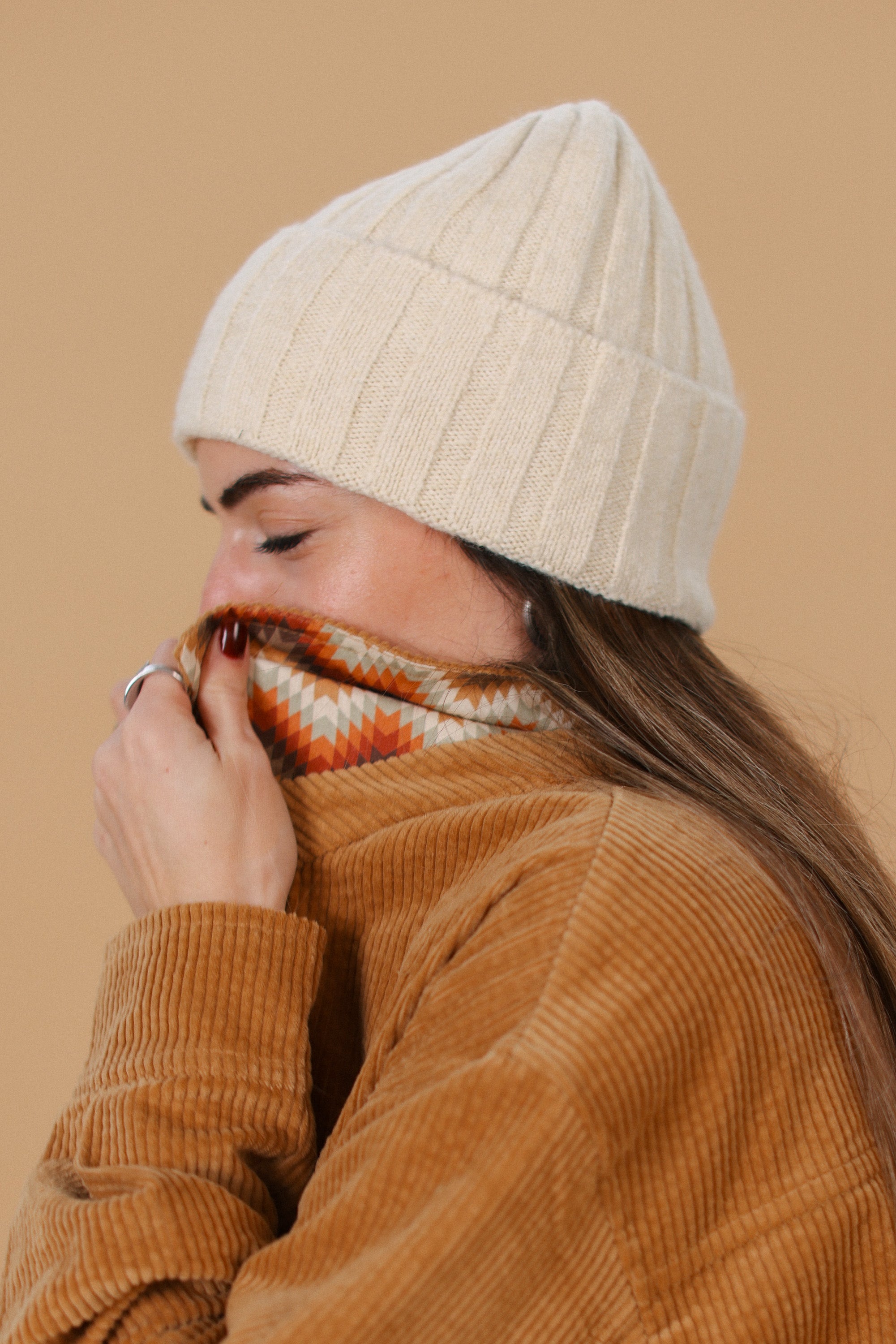 Beanie Cozy Knit Cream